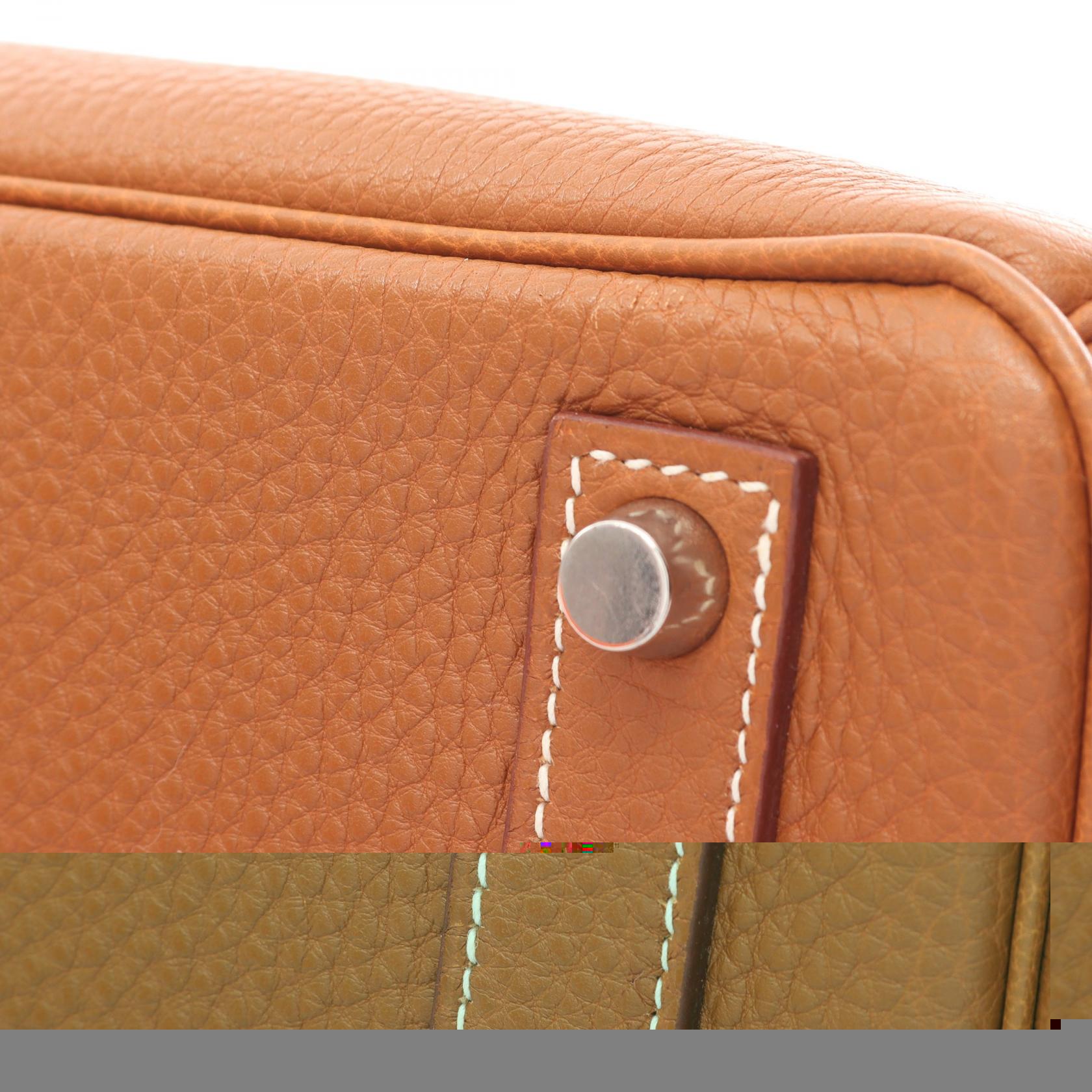 Hermes Haut a Courroies 32 Togo Handbag Brown