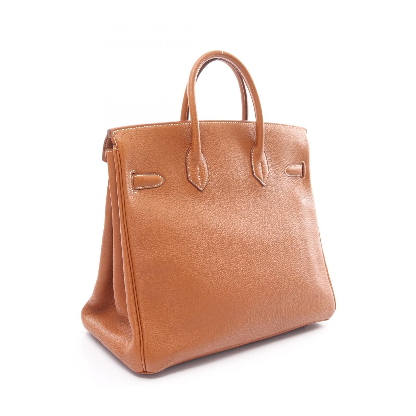 Hermes Haut a Courroies 32 Togo Handbag Brown