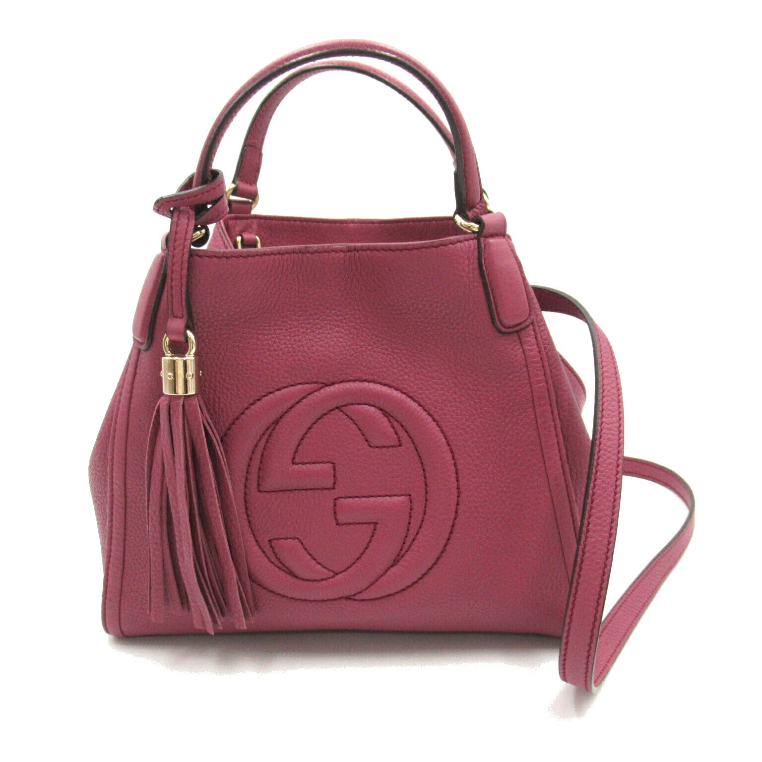 Gucci Soho Leather 2way Shoulder Bag Purple