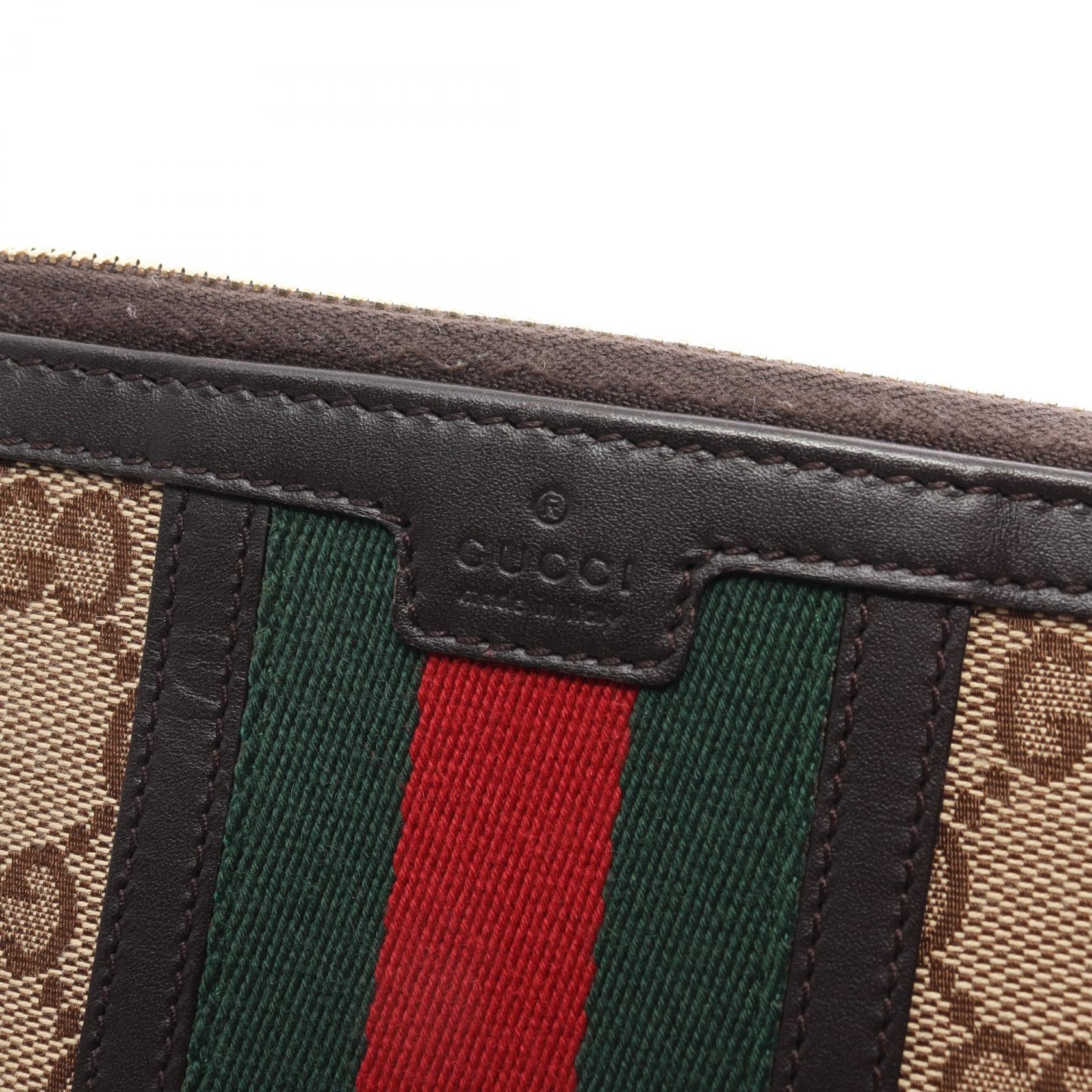 Gucci GG Canvas Bamboo Wallet Beige Multicolor