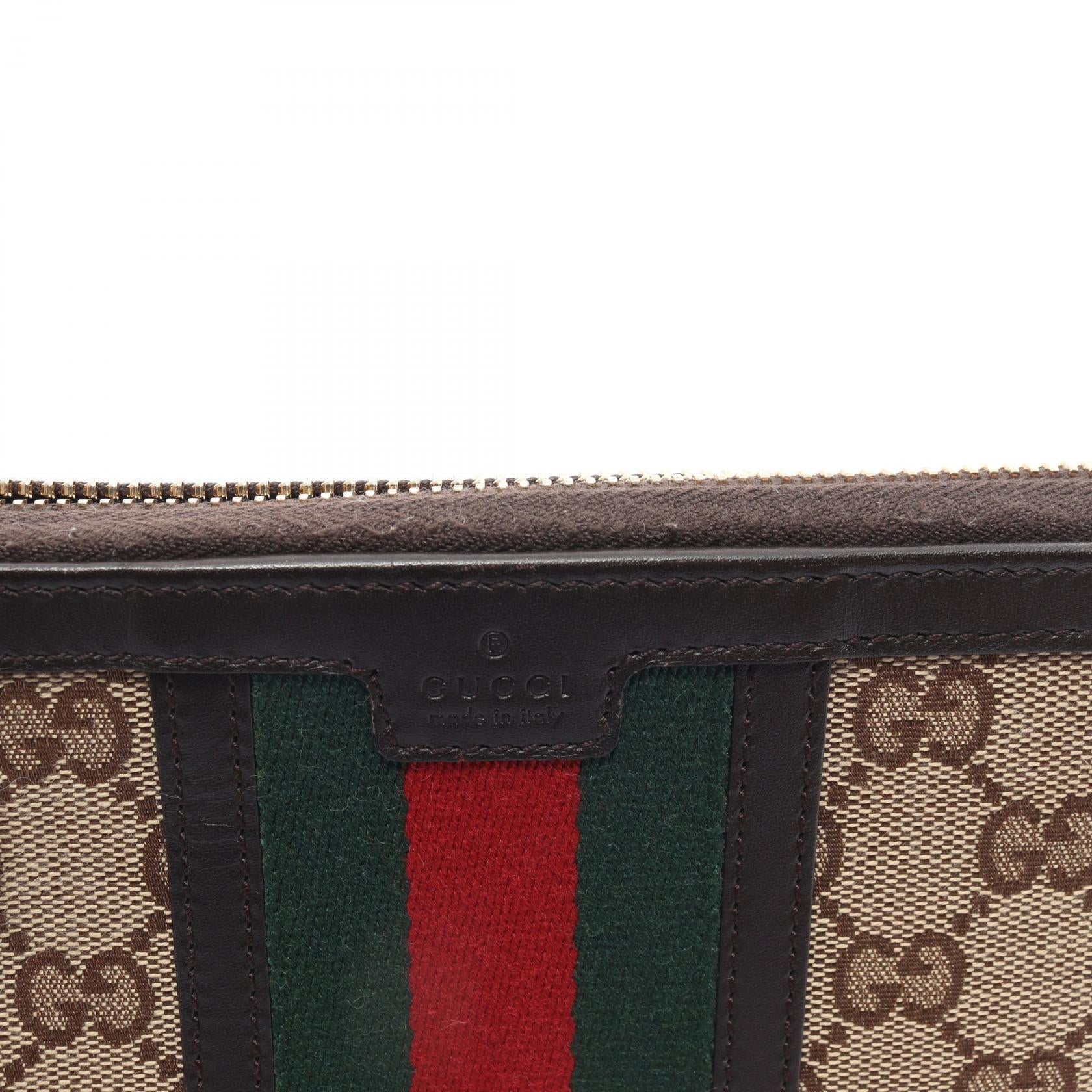 Gucci GG Canvas Bamboo Wallet Beige Multicolor