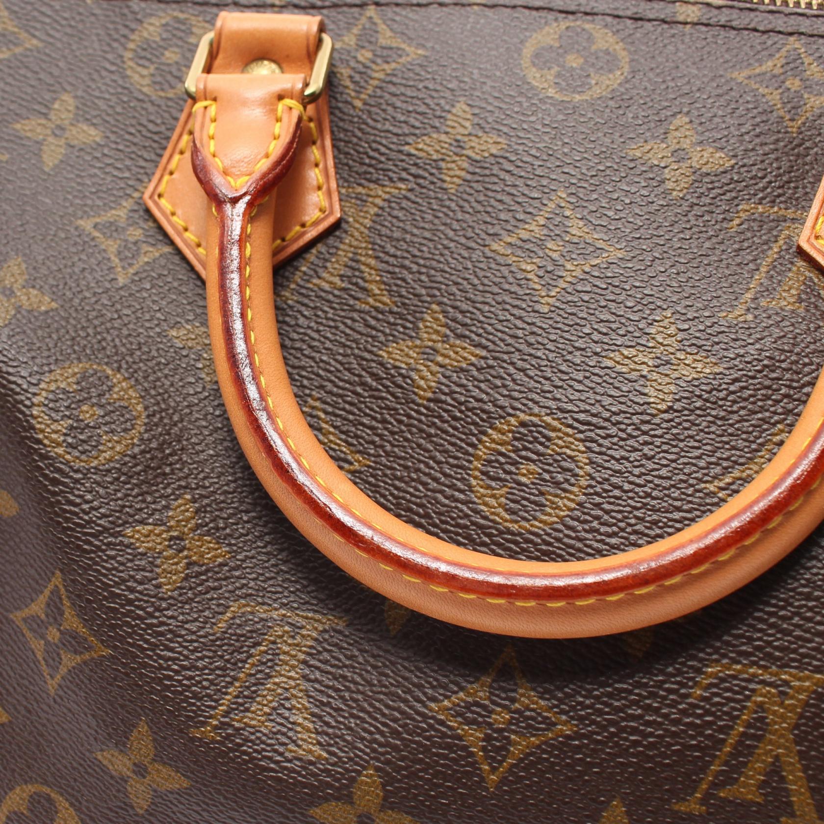 Louis Vuitton Speedy 30 Canvas Handbag M41526 in Very Good Condition