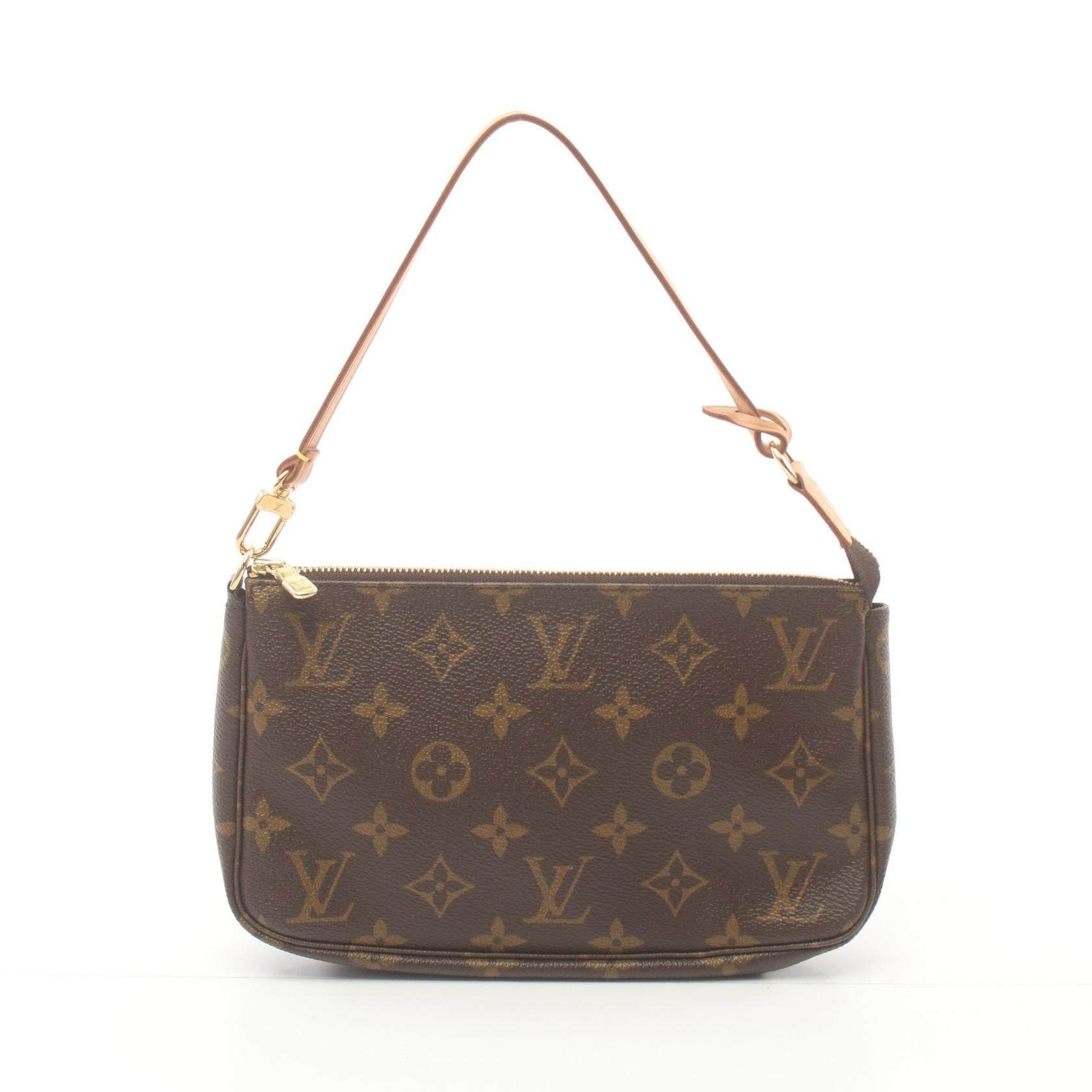 Louis Vuitton Monogram Pochette Accessoires  Canvas Handbag M51980 in Excellent Condition