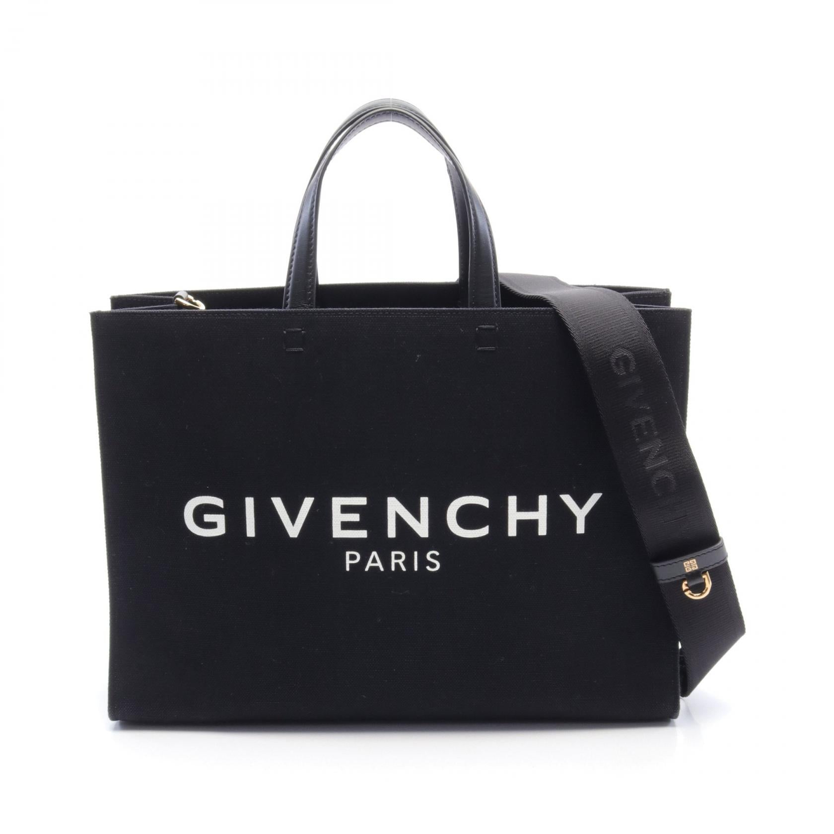 Givenchy G-TOTE Canvas Leather Tote Bag