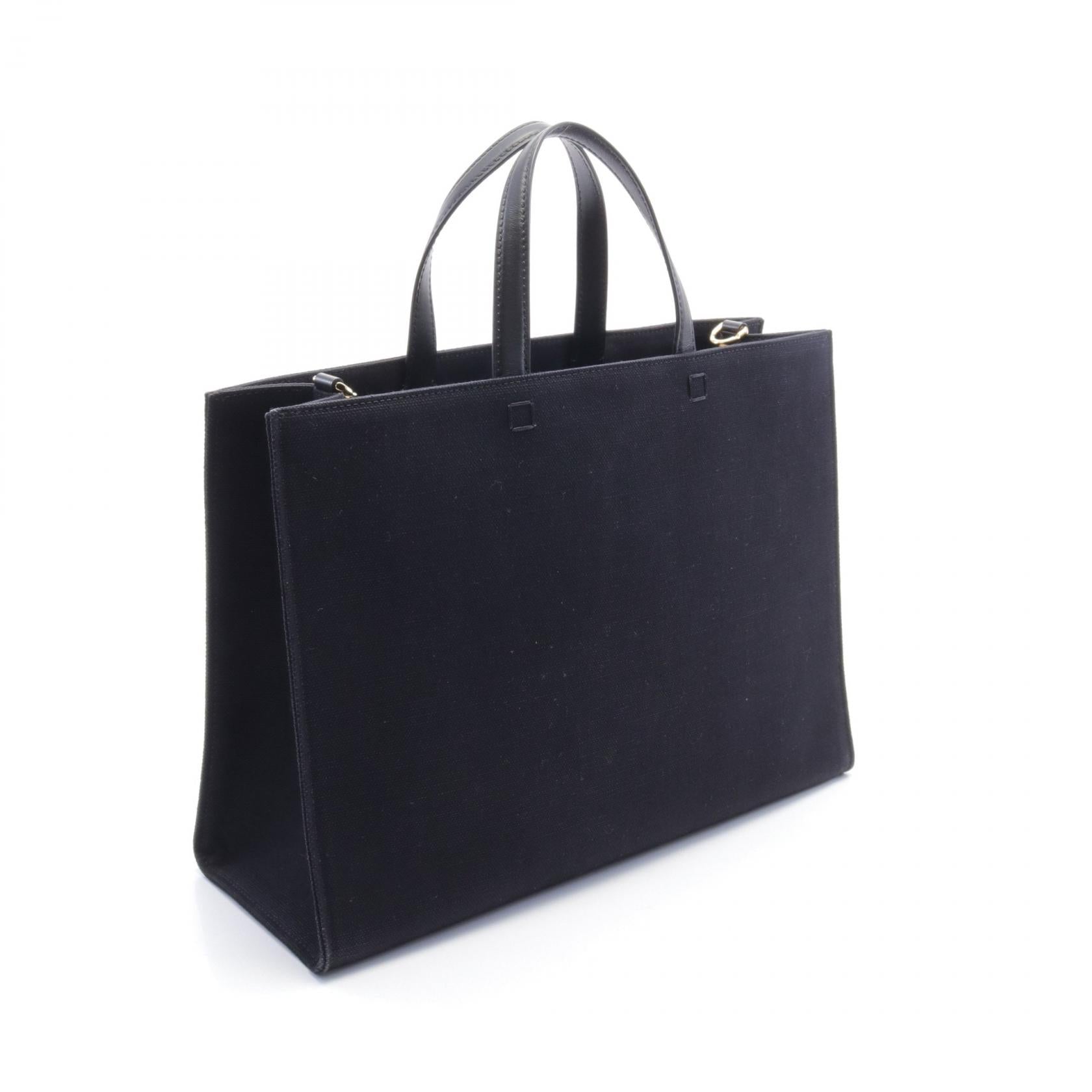 Givenchy G-TOTE Canvas Leather Tote Bag