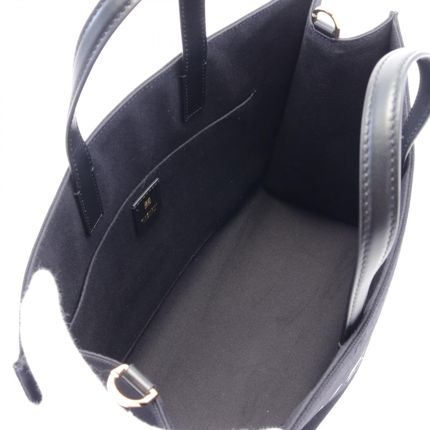 Givenchy G-TOTE Canvas Leather Tote Bag