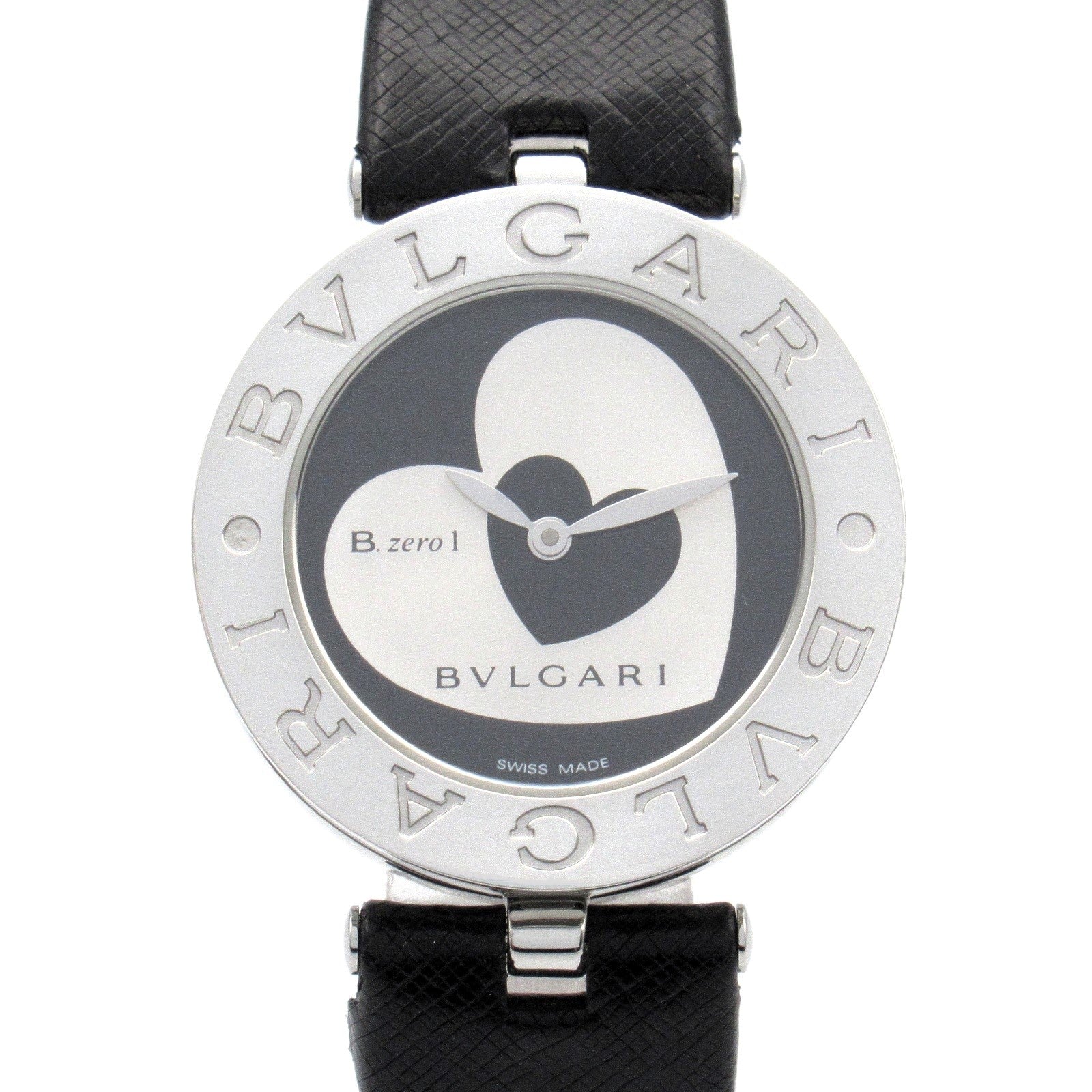 Bvlgari B-zero1 Stainless Steel Leather Watch BZ30S