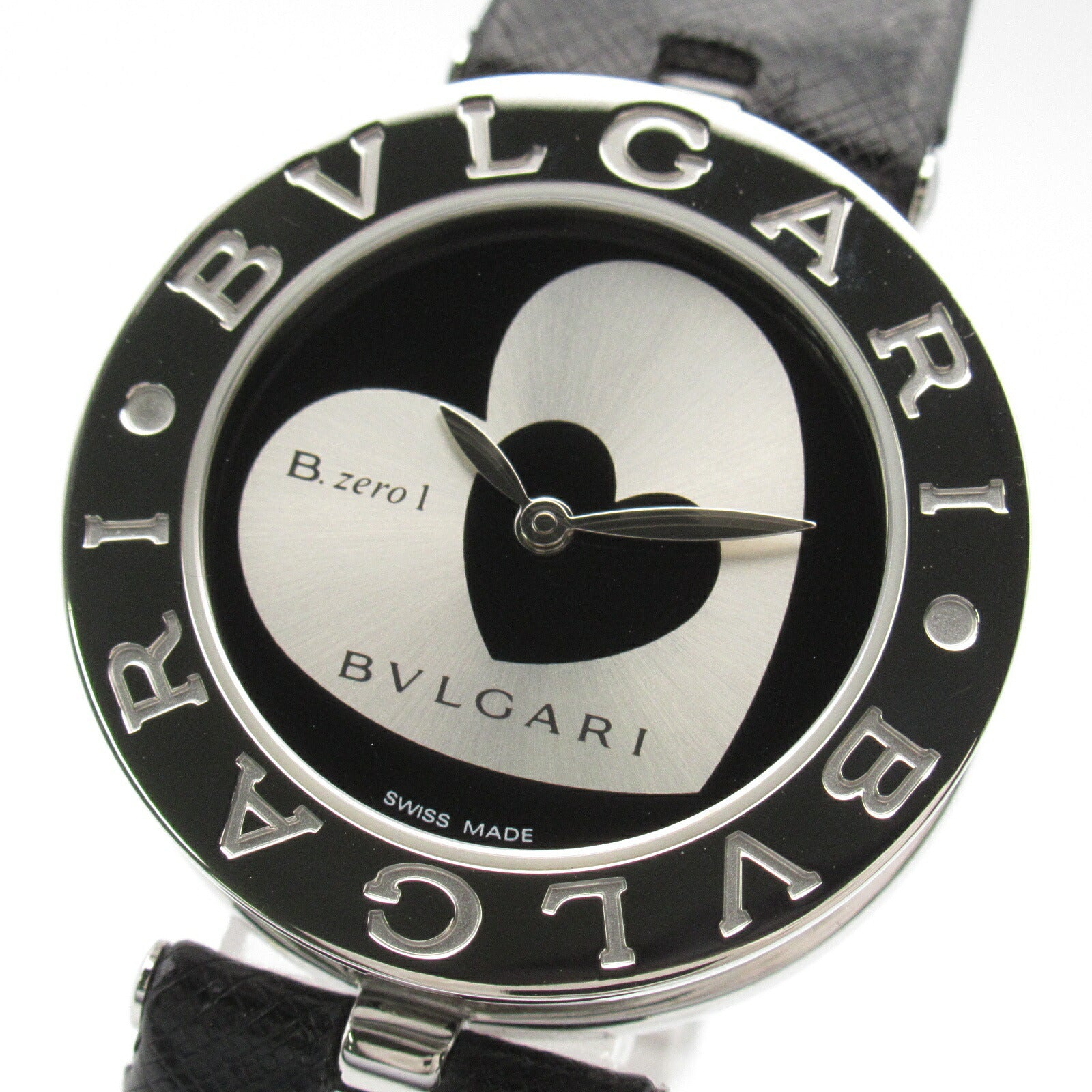 Bvlgari B-zero1 Stainless Steel Leather Watch BZ30S