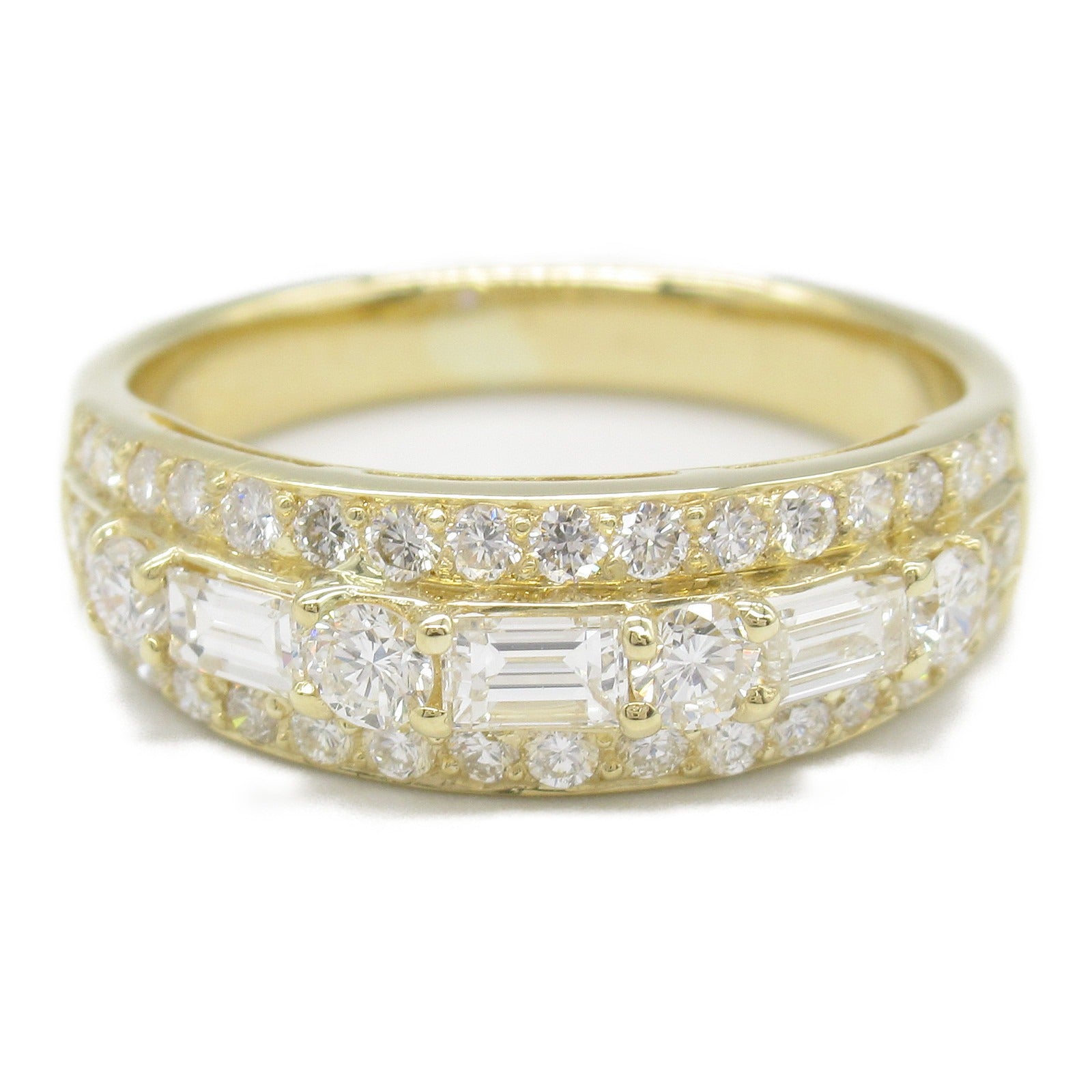 K18 Yellow Gold Diamond Ring Jewelry