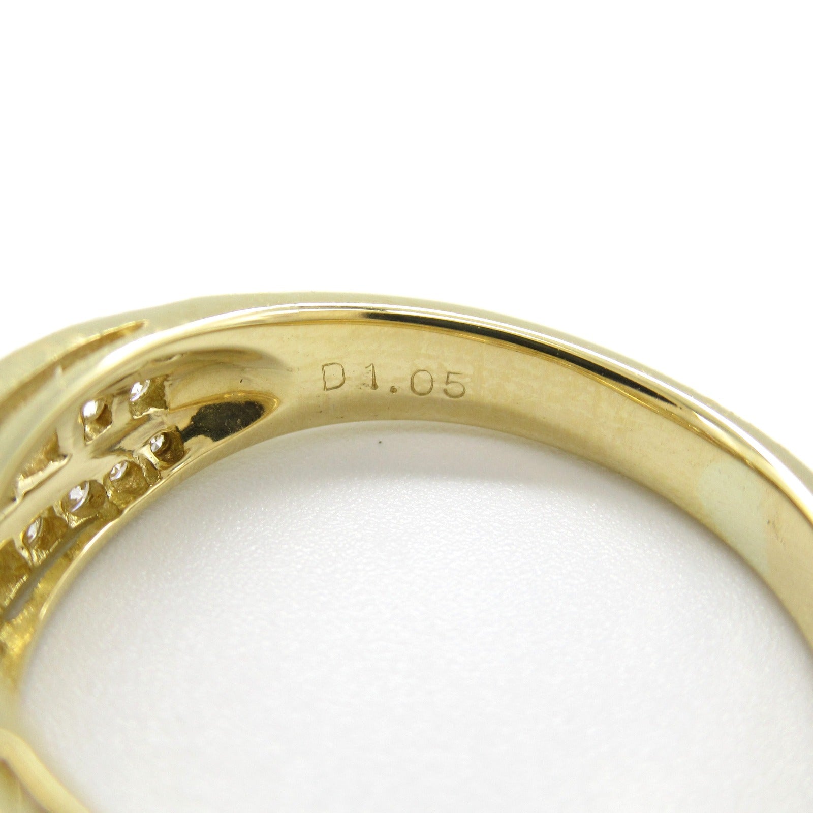 K18 Yellow Gold Diamond Ring Jewelry