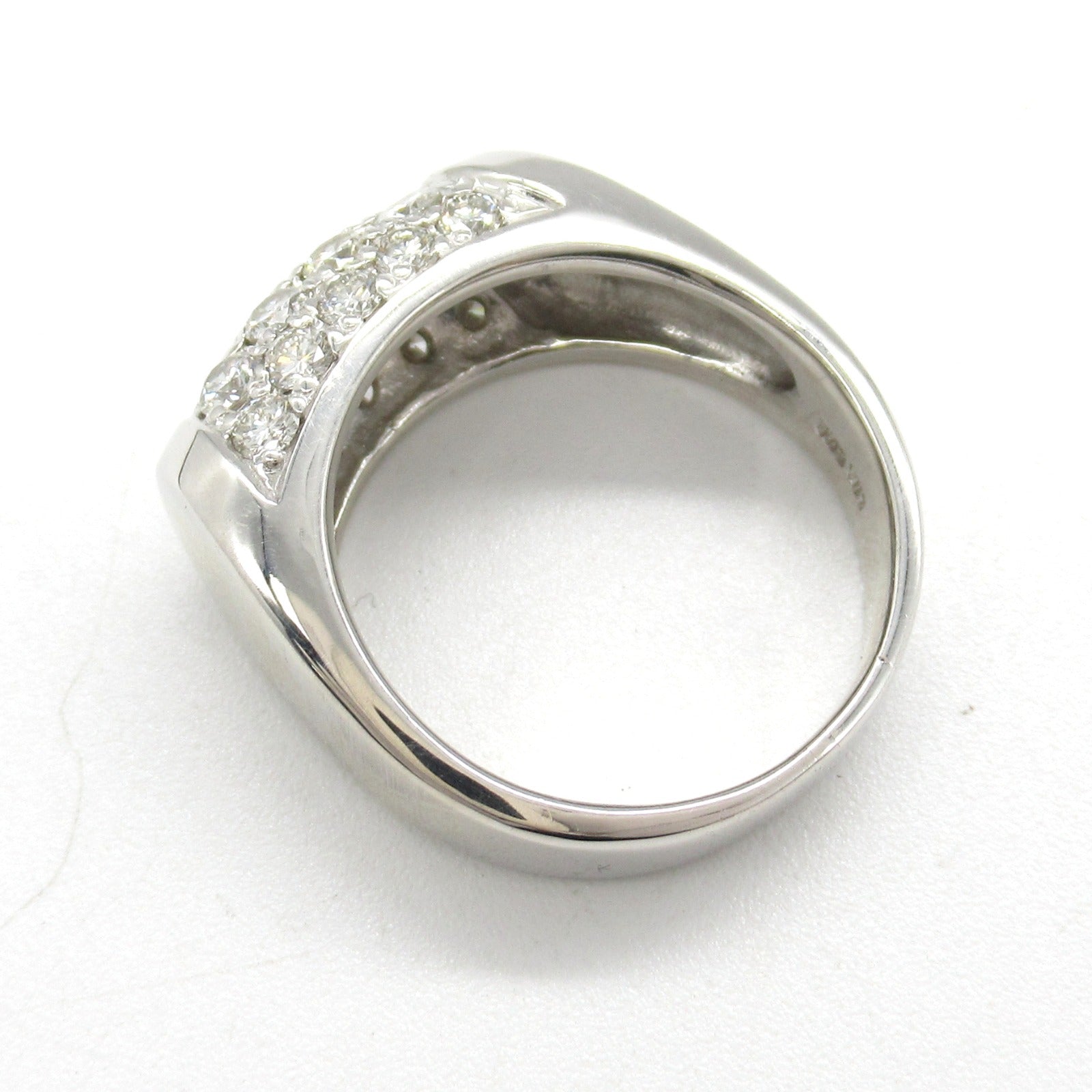 K18WG White Gold Diamond Ring Jewelry