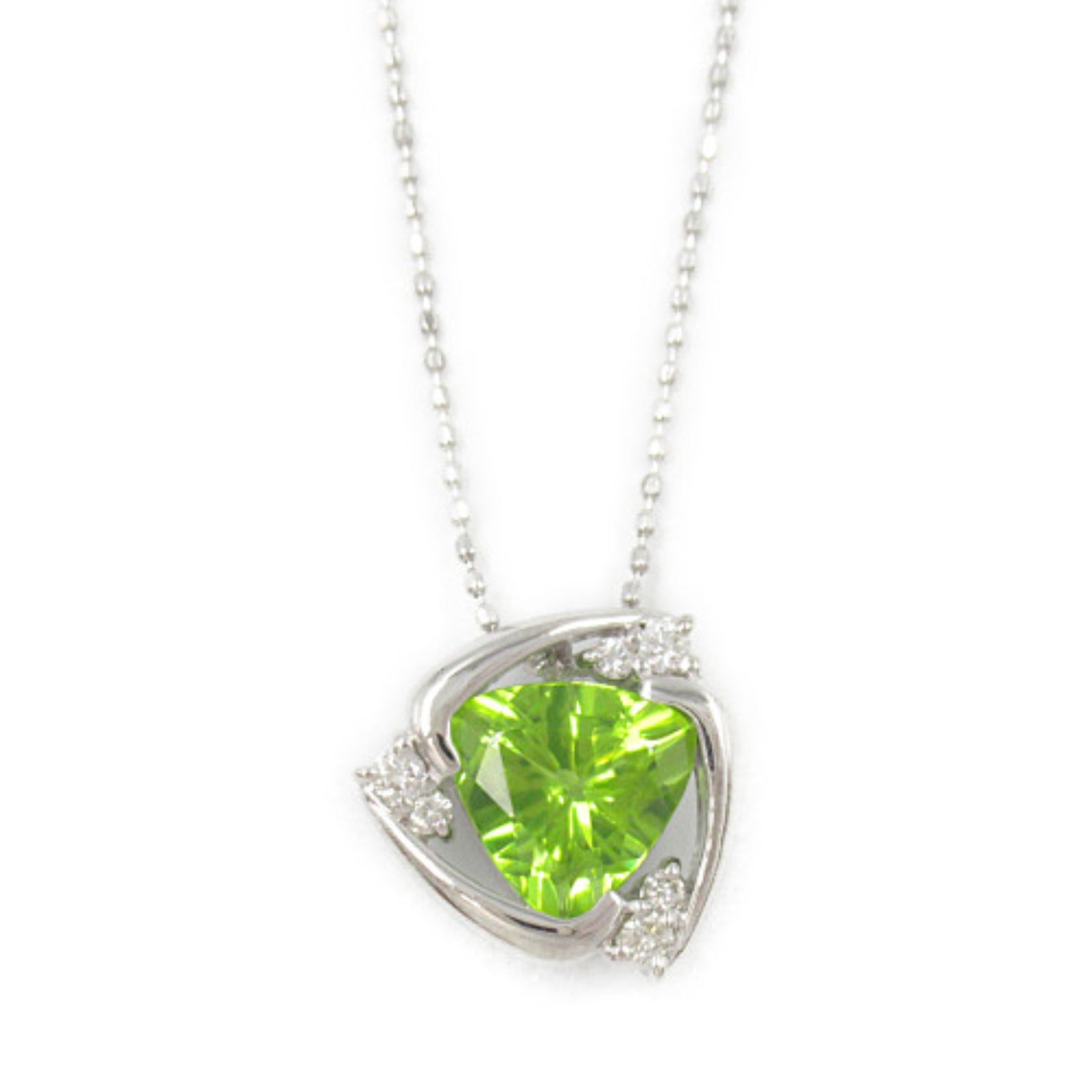 LuxUness 18K Peridot Necklace  Metal Necklace in Great Condition