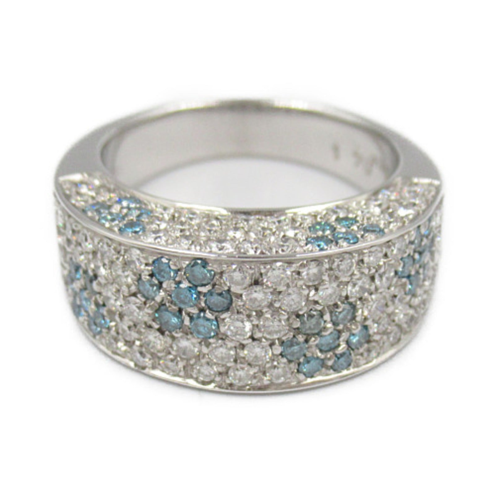 K18WG White Gold Diamond Ring Jewelry