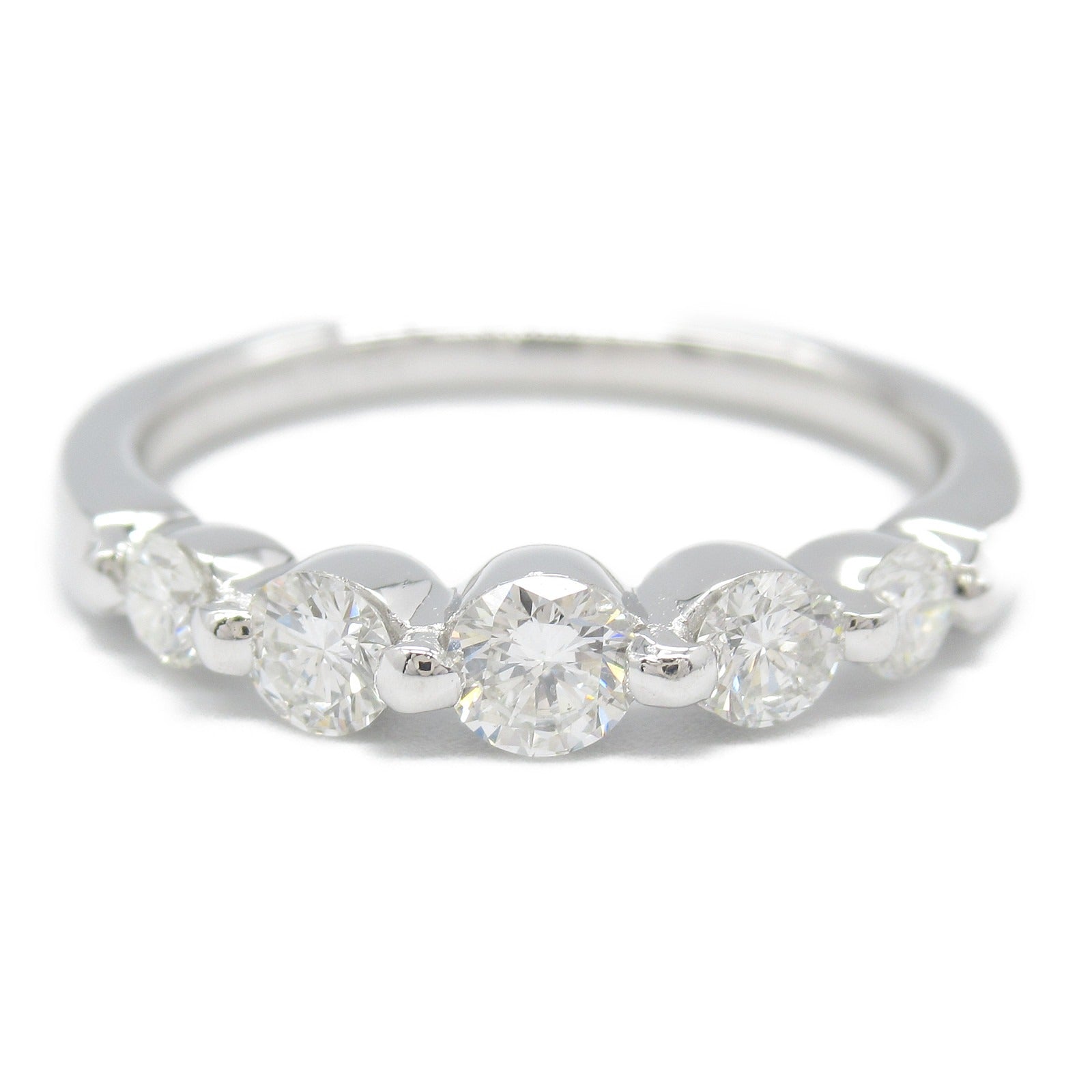 K18WG White Gold Diamond Ring Jewelry