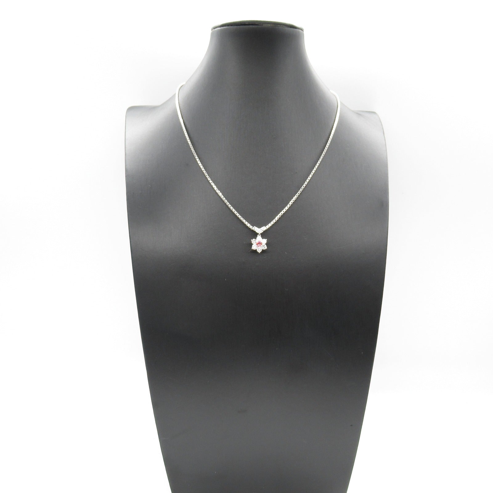 Platinum Sapphire Diamond Necklace