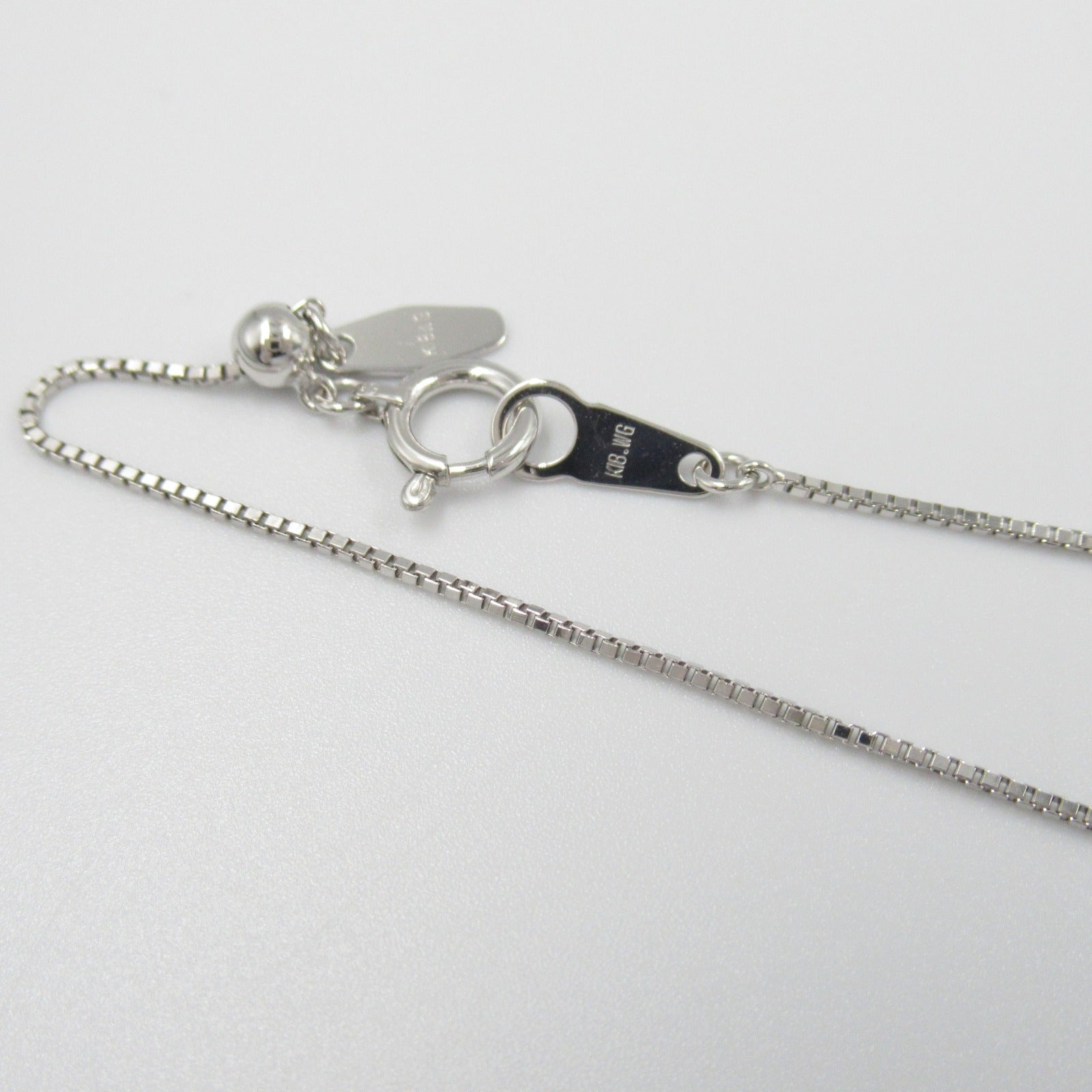 K18WG White Gold Diamond Necklace