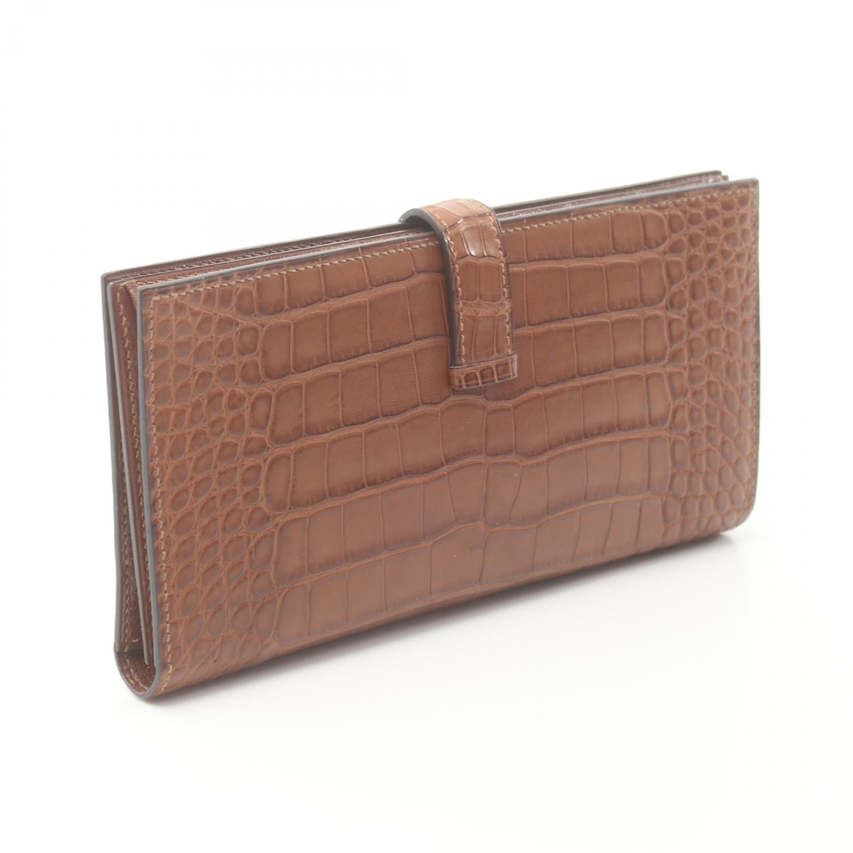 Hermes Bearn Souffle Long Wallet Brown