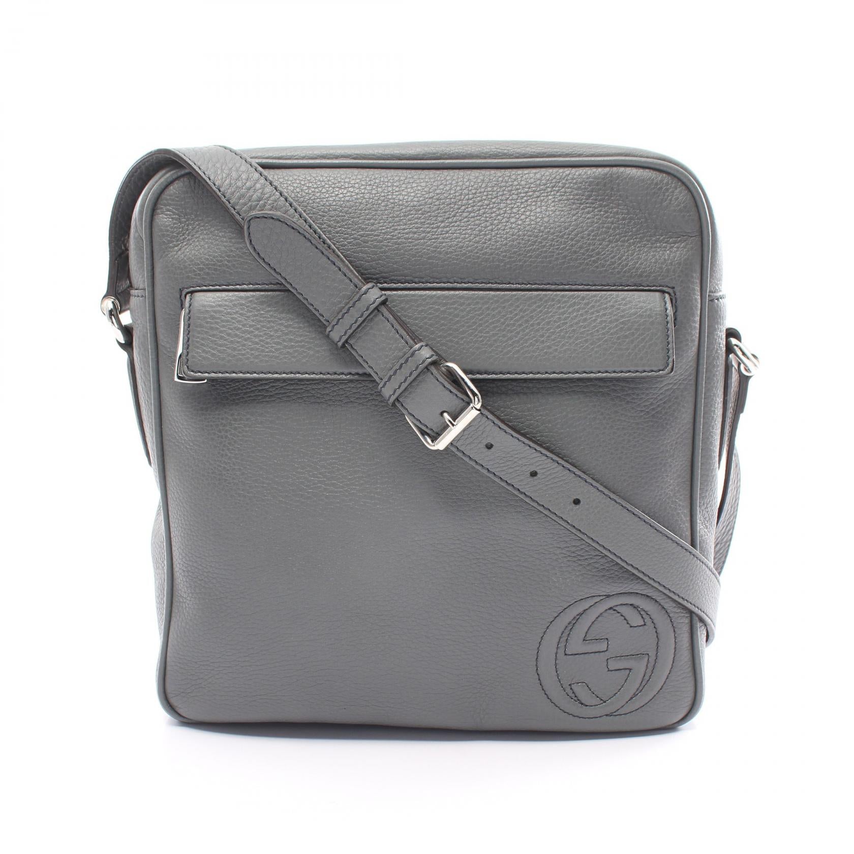 Gucci Leather Interlocking G Shoulder Bag