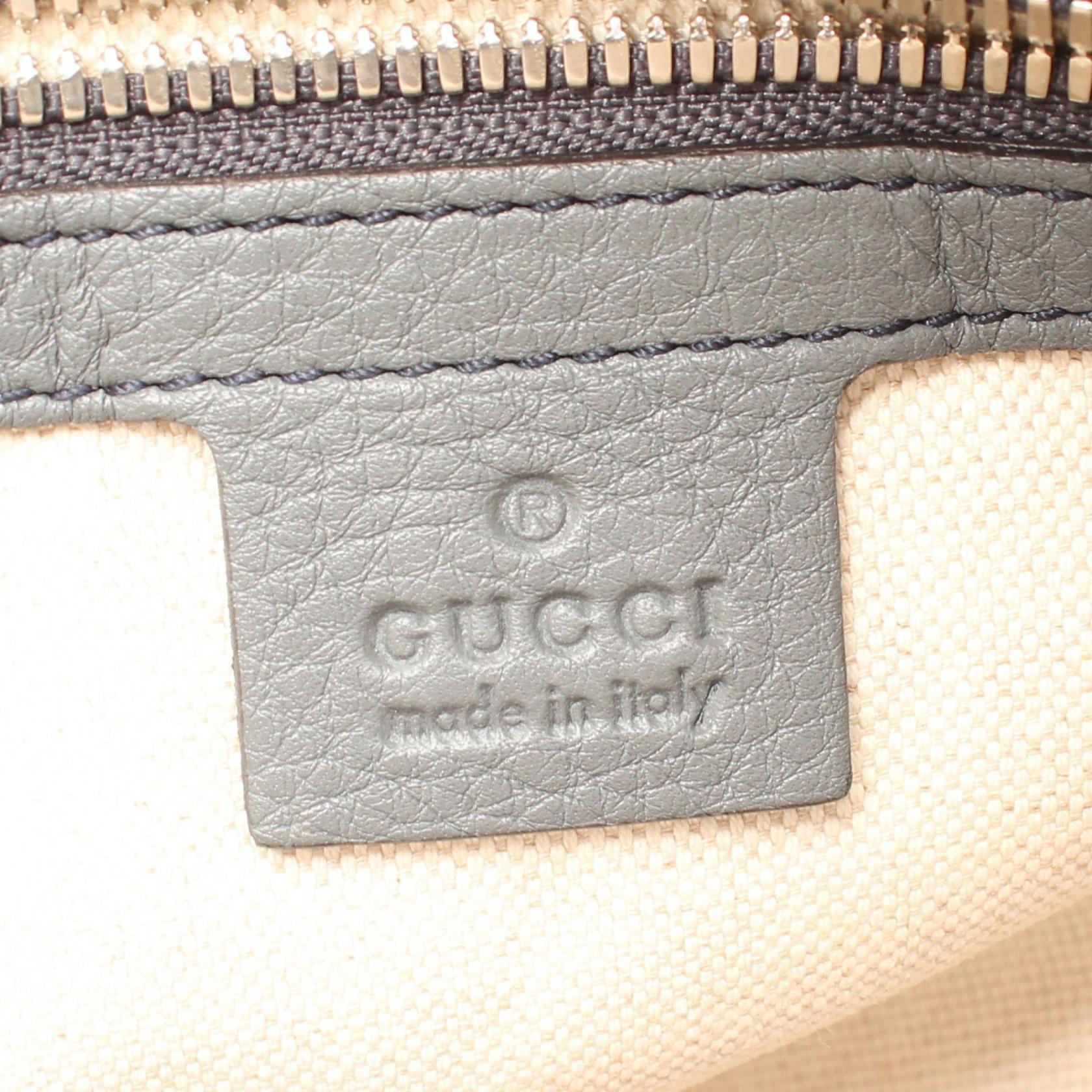 Gucci Leather Interlocking G Shoulder Bag