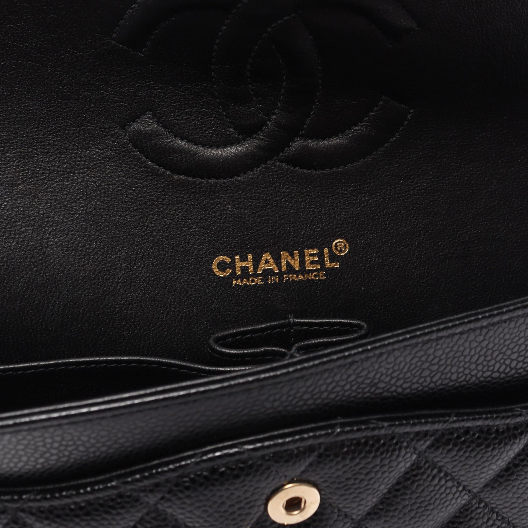 Chanel Caviar Double Flap Shoulder Bag