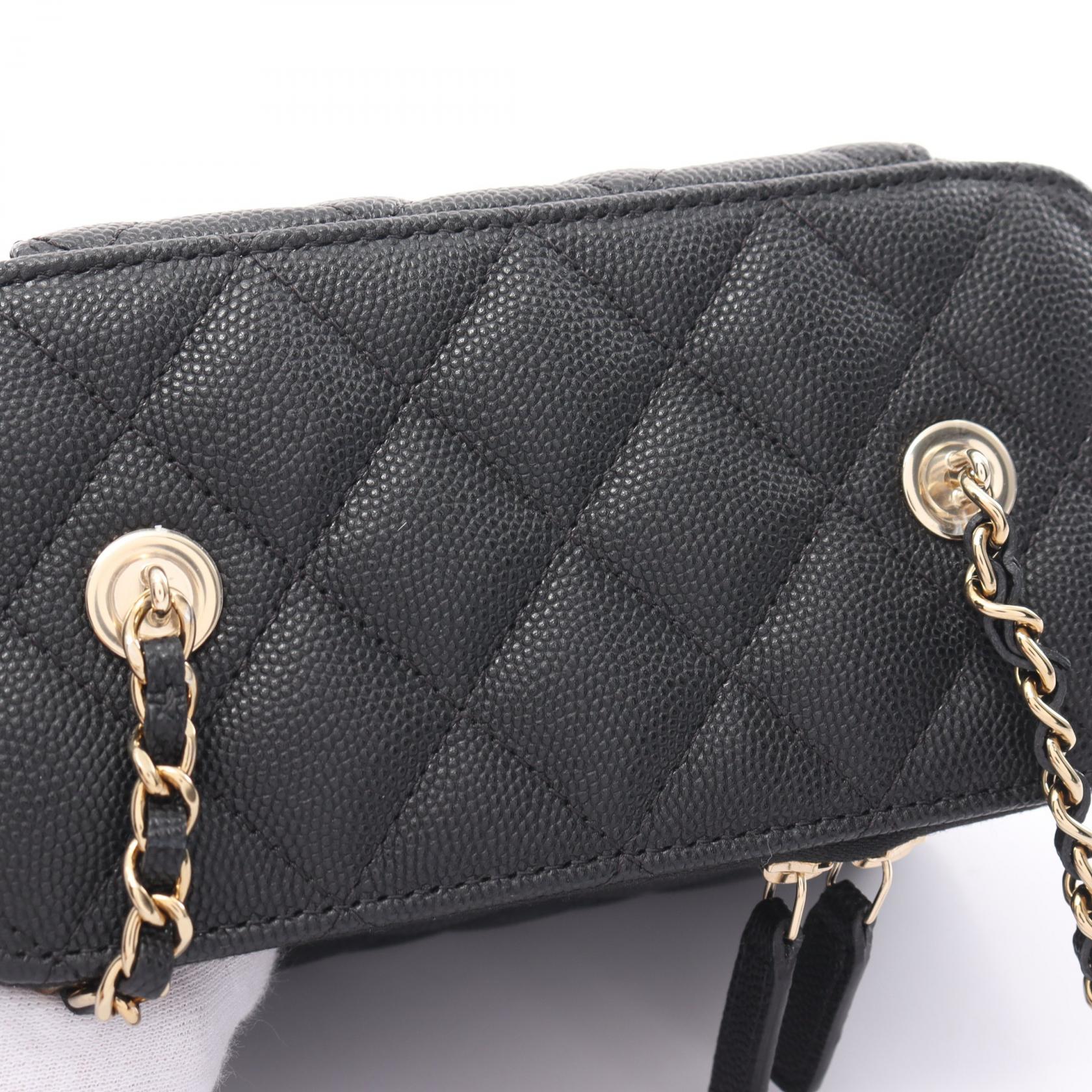 Chanel Caviar Skin Small Vanity Shoulder Bag