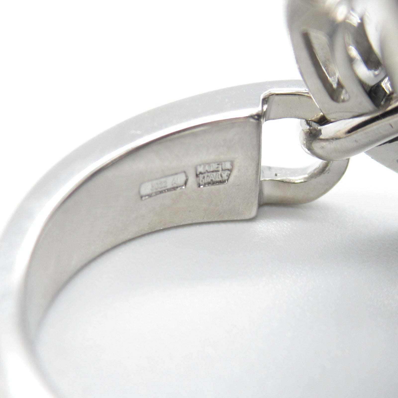 Bvlgari Astrale Cerchi Ring K18WG White Gold Ceramic