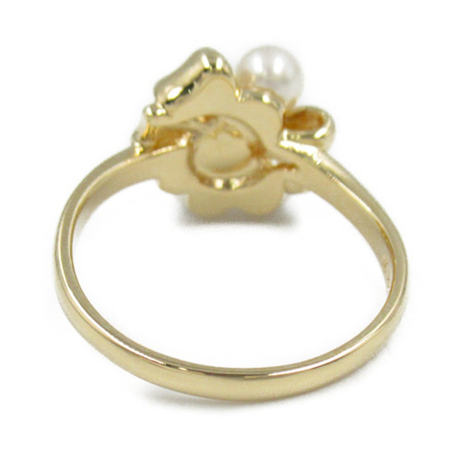 Tasaki Pearl Diamond Ring K18 Yellow Gold