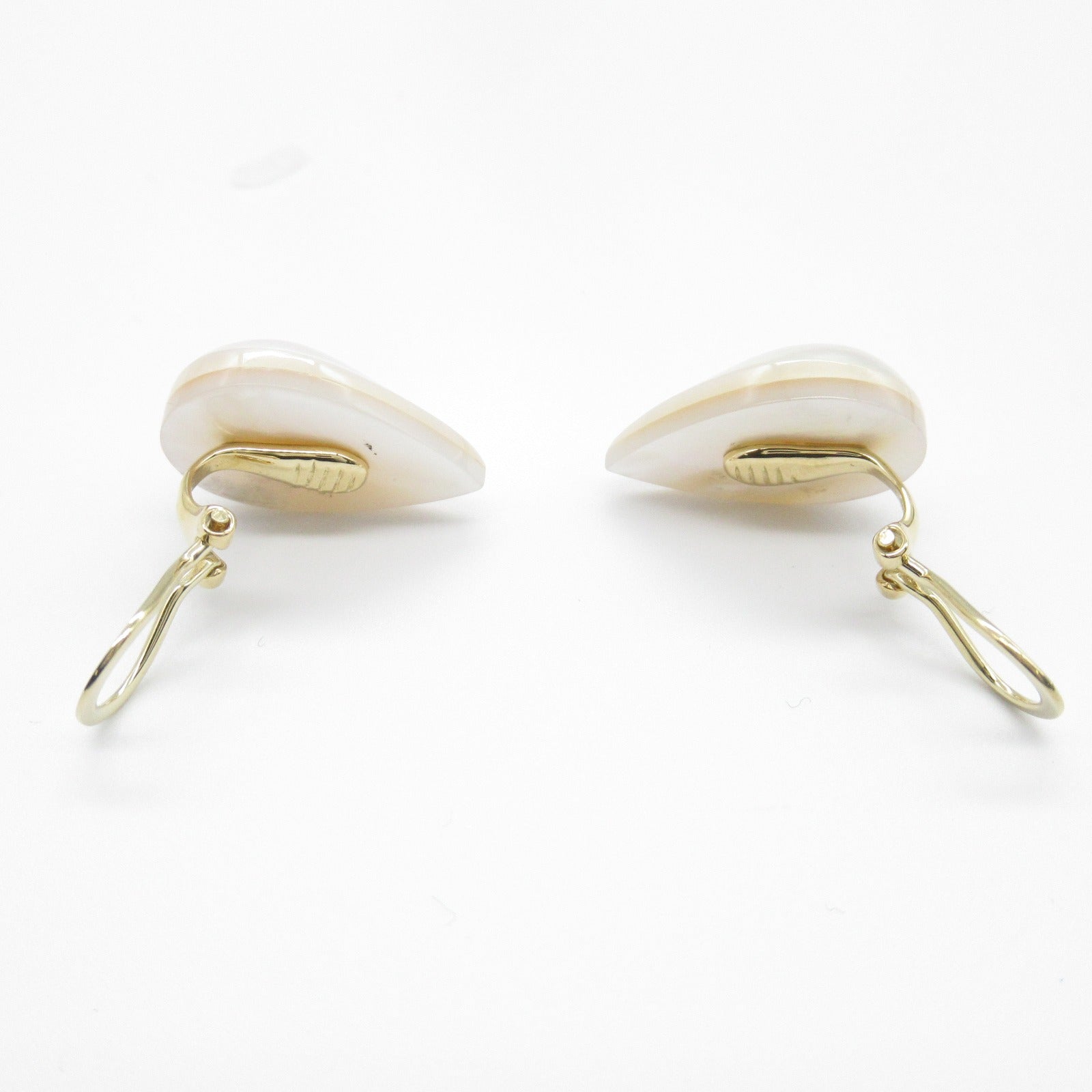 Tasaki Mabe Pearl K18 Yellow Gold Earrings