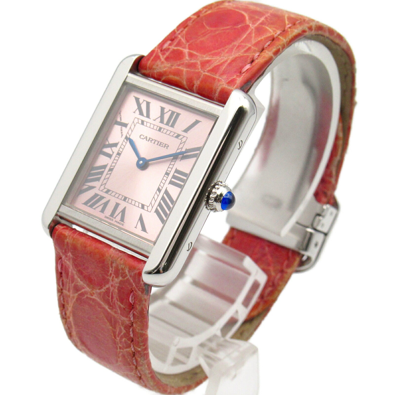 Cartier Tank Solo SM Watch Stainless Steel Croco