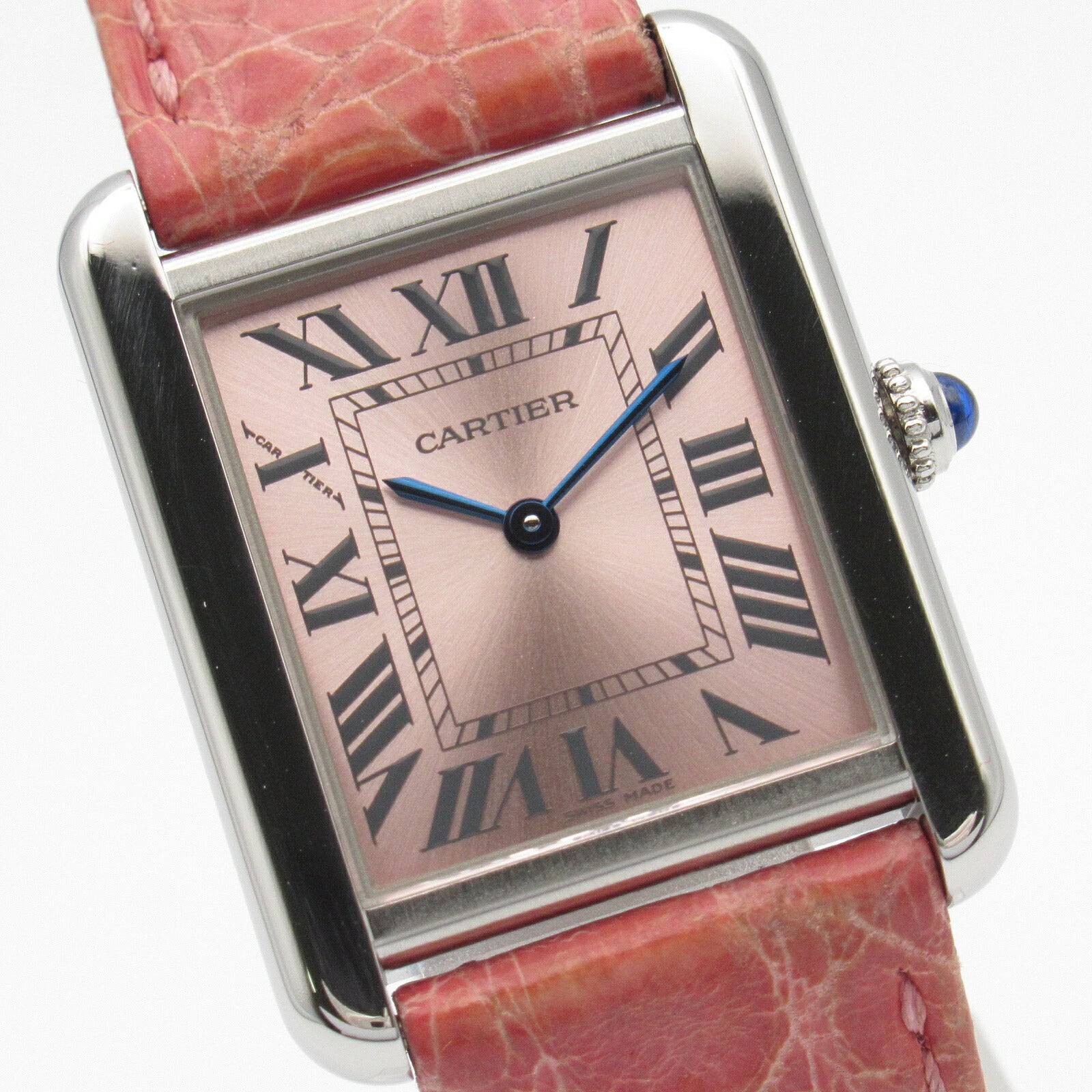 Cartier Tank Solo SM Watch Stainless Steel Croco