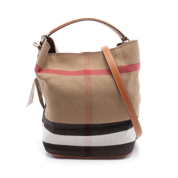 Burberry The Medium Ashby Canvas Shoulder Bag 3945728 in Great Condition