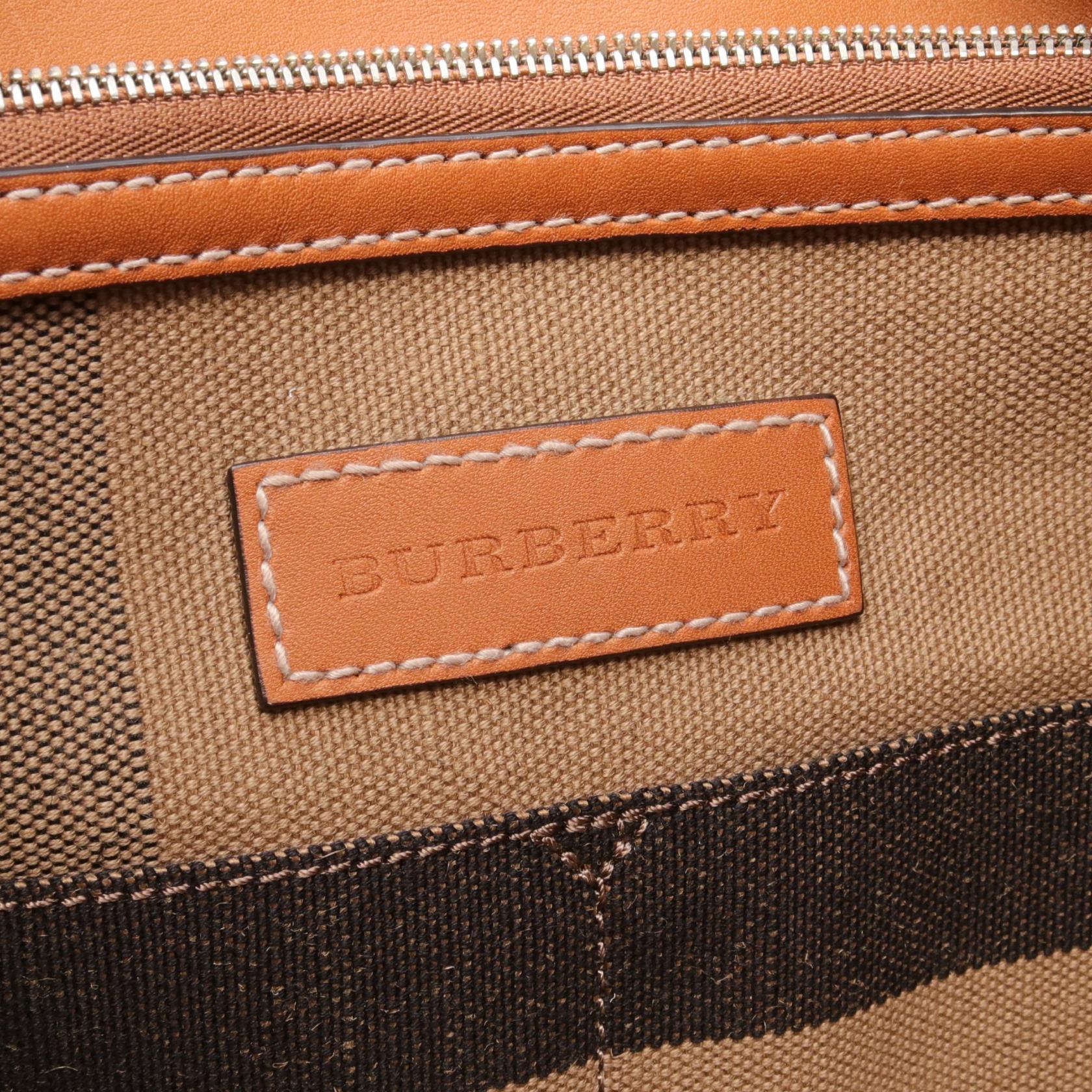 Burberry The Medium Ashby Canvas Shoulder Bag 3945728 in Great Condition