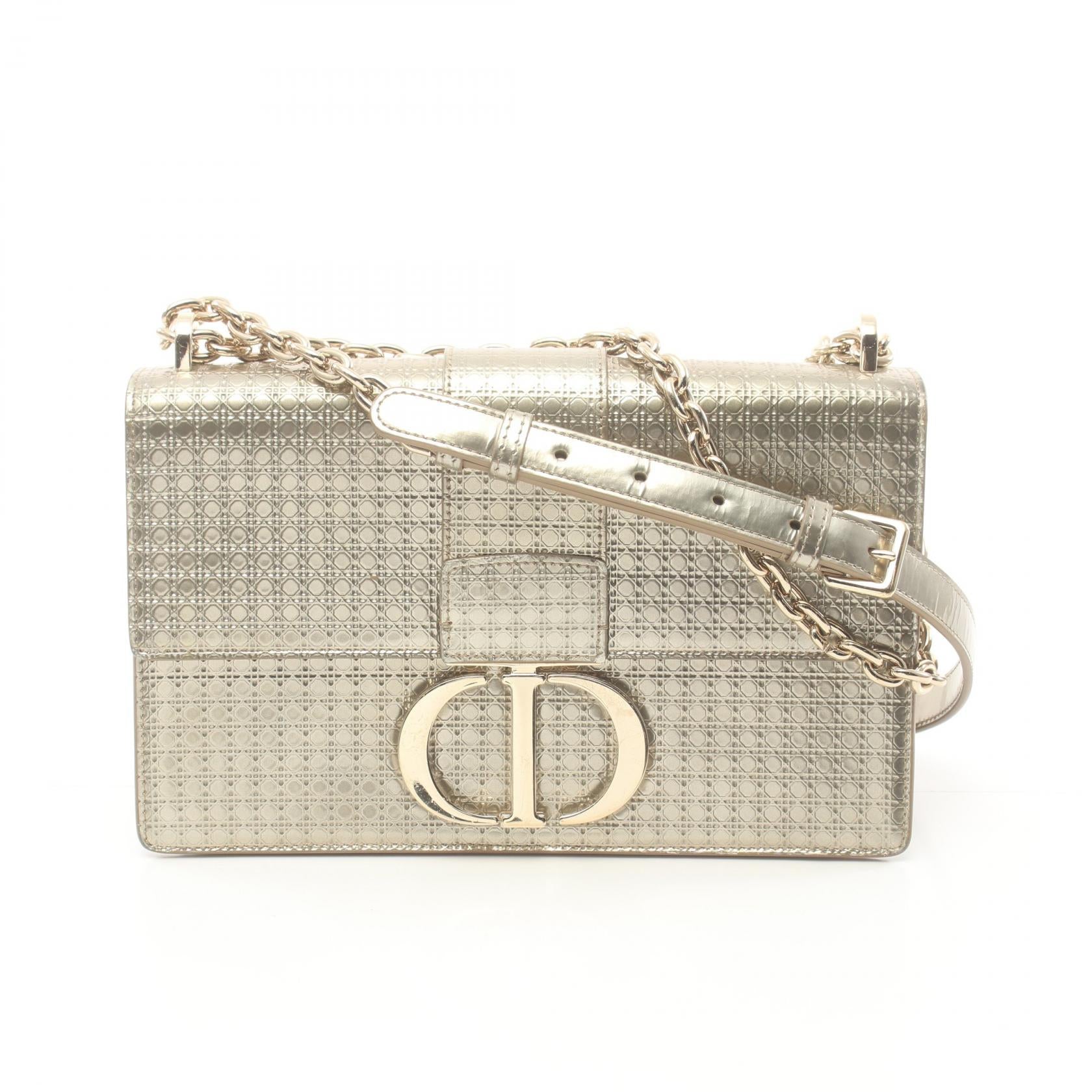 Dior Leather CD Logo 30 Montaigne Cannage Shoulder Bag