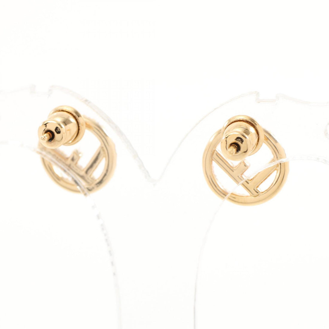 Fendi Gold Plated Rhinestone Earrings 8AG7386DMF089U