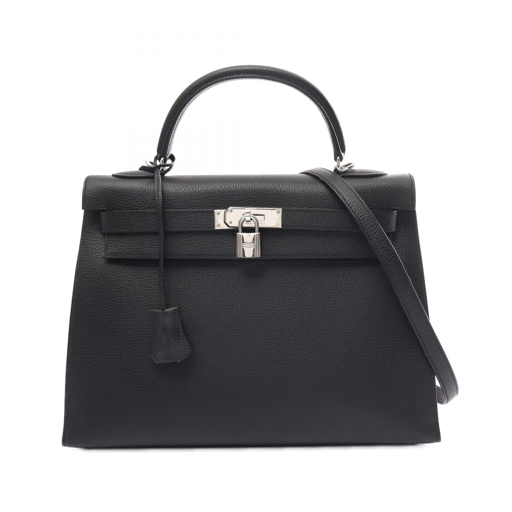 Hermes Kelly 32 Handbag Black