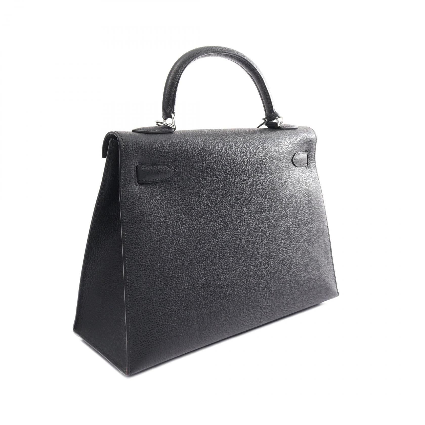 Hermes Kelly 32 Handbag Black