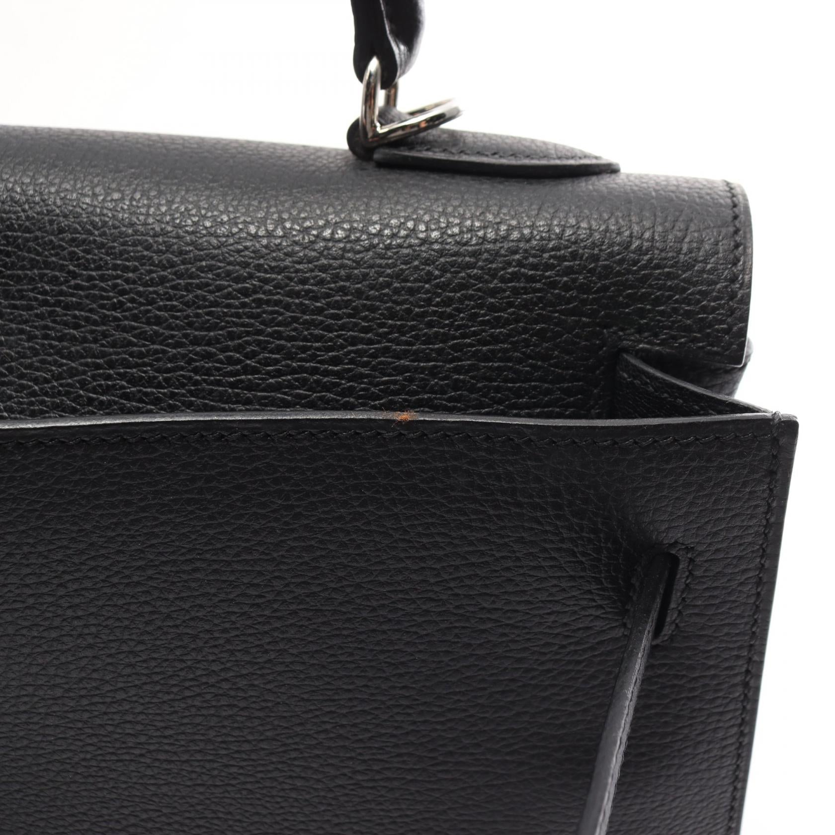 Hermes Kelly 32 Handbag Black