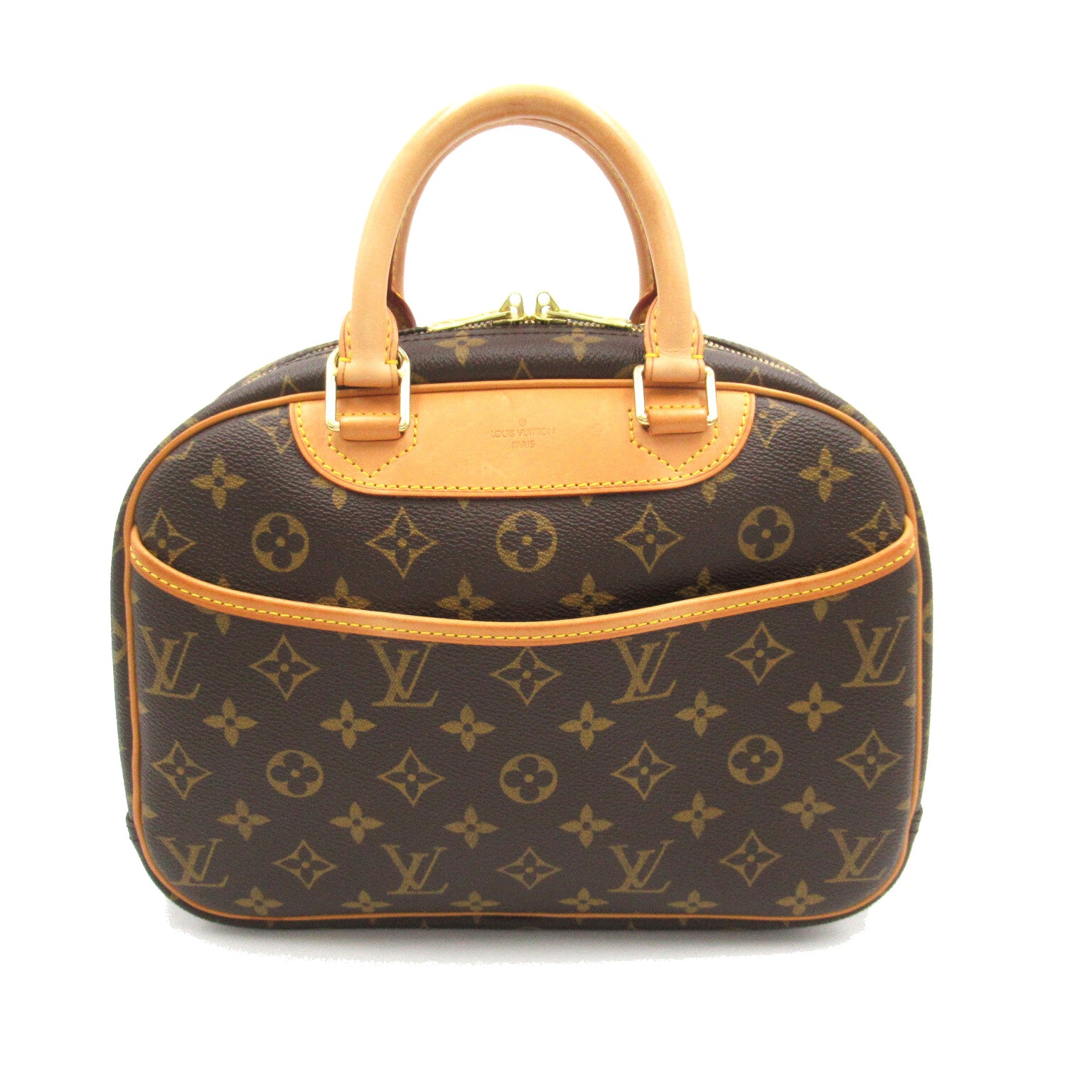 Louis Vuitton Trouville Canvas Handbag M42228 in Great Condition