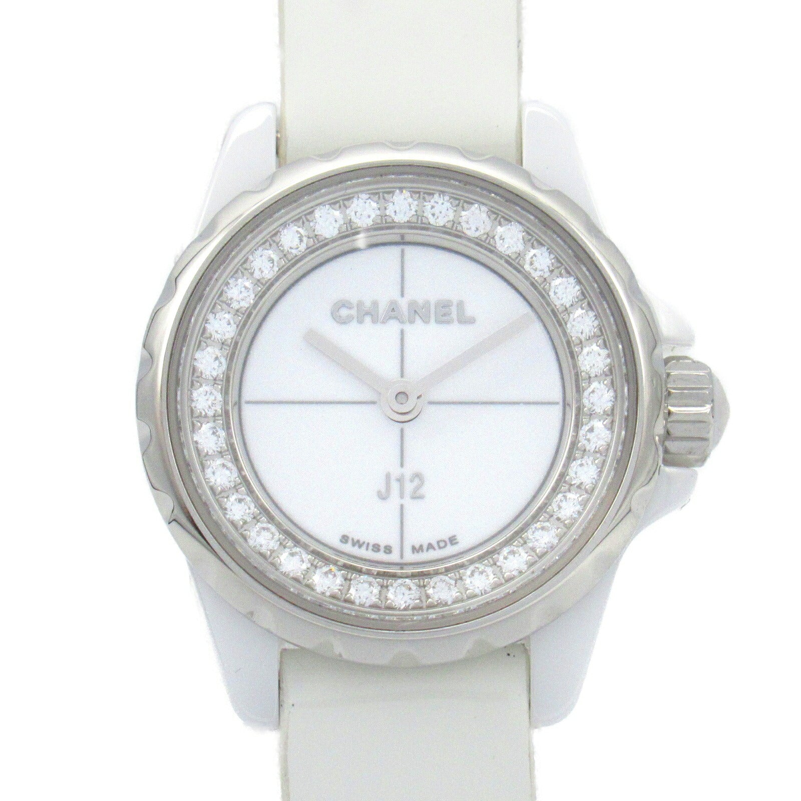 Chanel J12 XS Diamond Bezel Ceramic Watch H4664