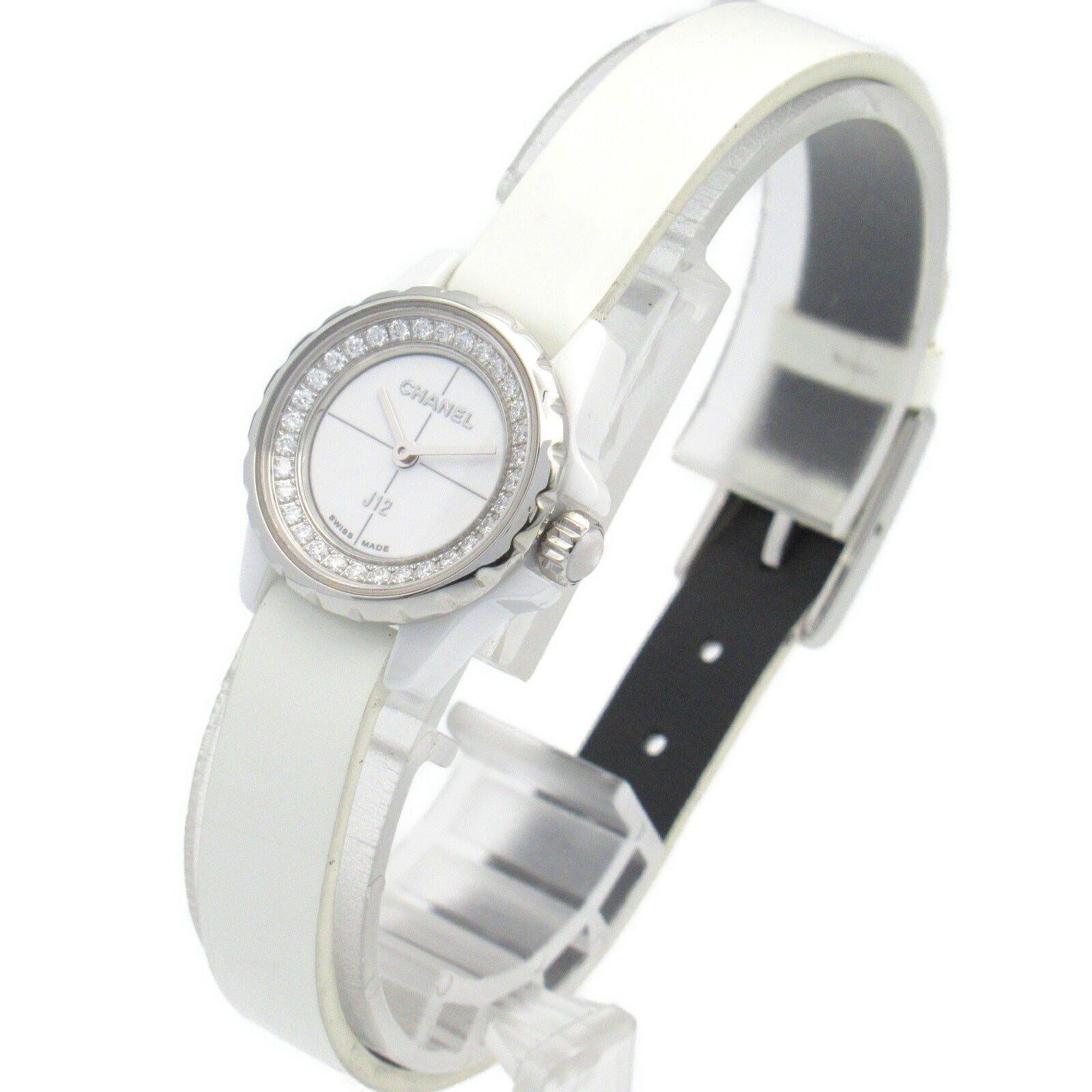 Chanel J12 XS Diamond Bezel Ceramic Watch H4664