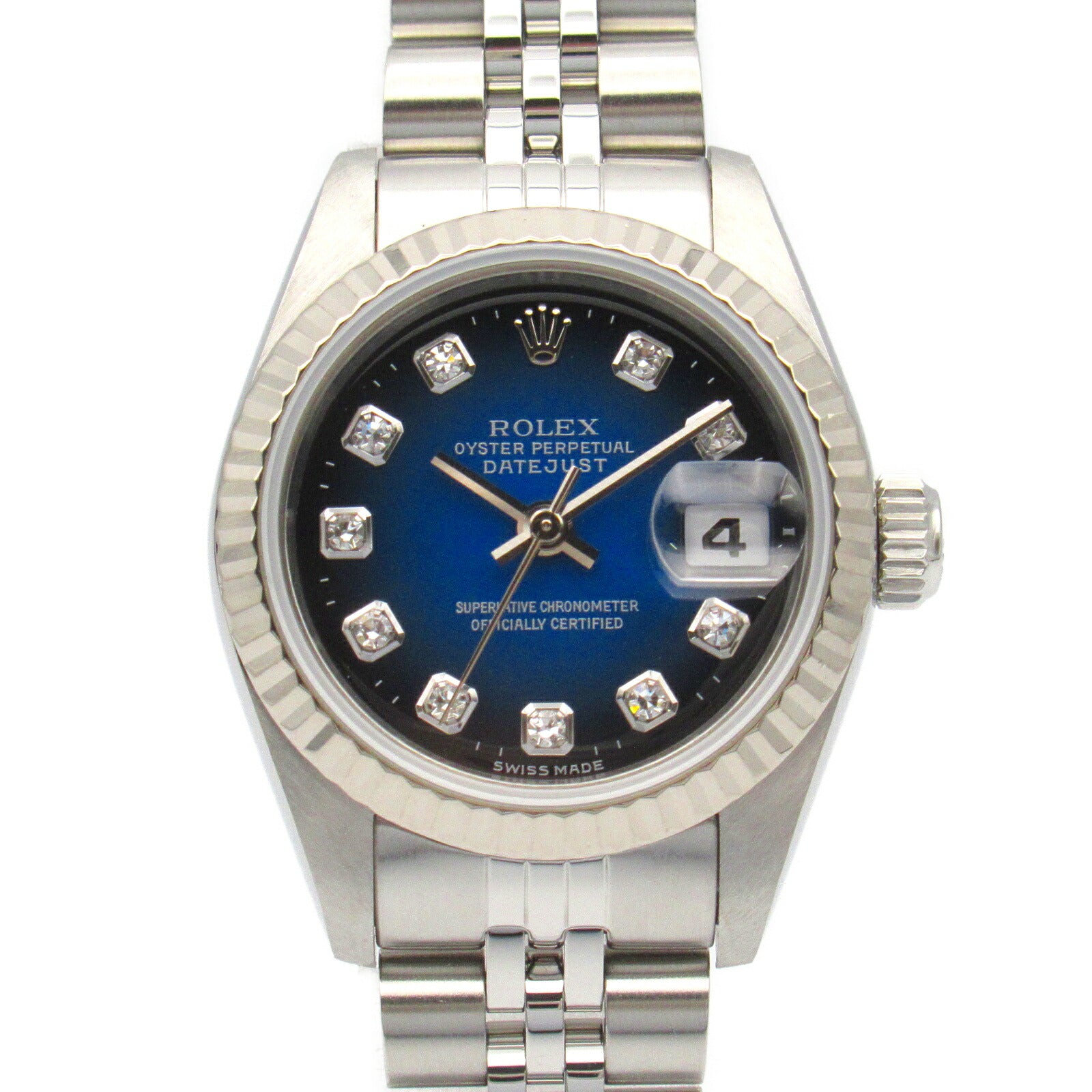 Rolex Datejust 10P Diamond Watch 69174G