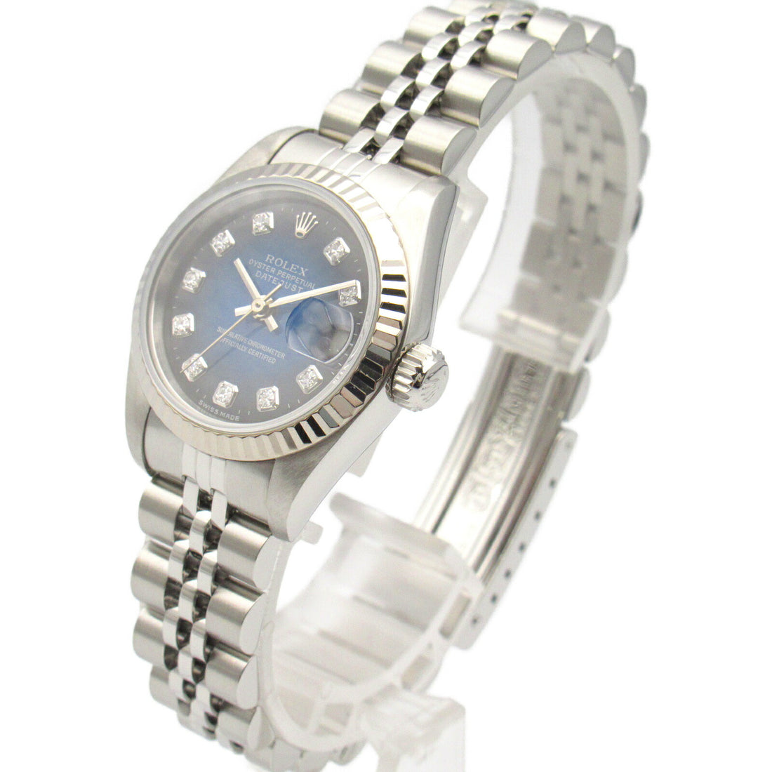 Rolex Datejust 10P Diamond Watch 69174G