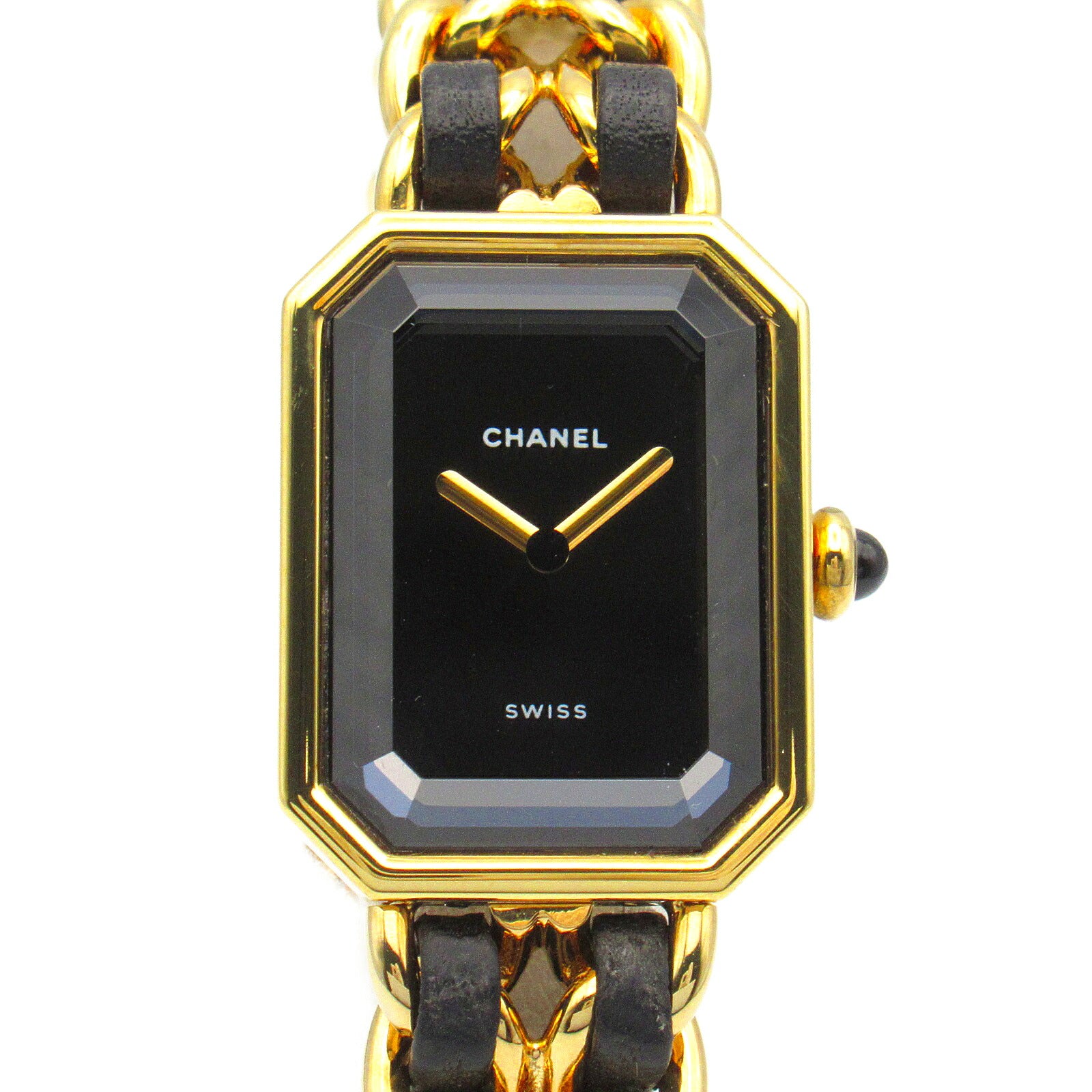 Chanel Premiere M Watch Gold Plated Leather