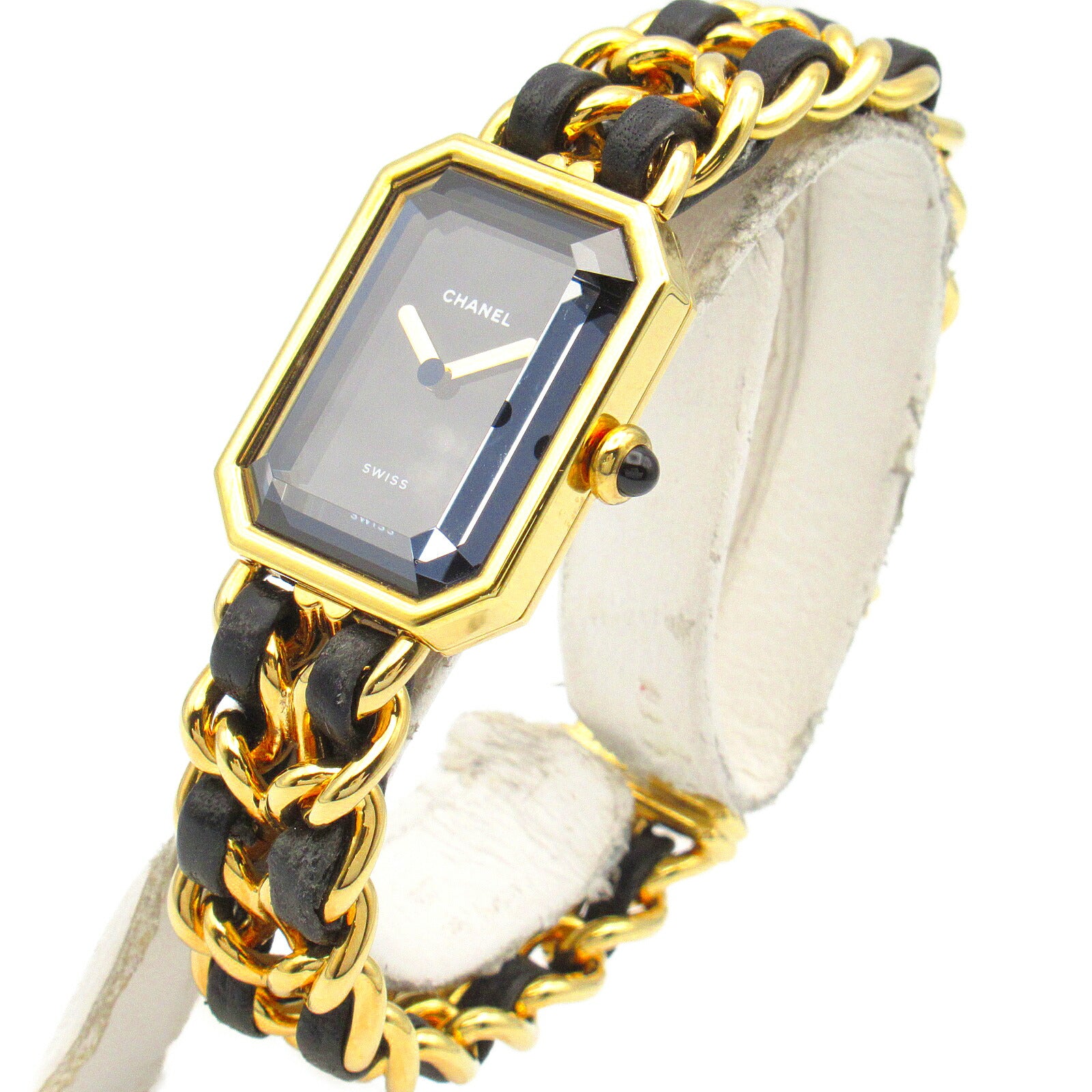 Chanel Premiere M Watch Gold Plated Leather