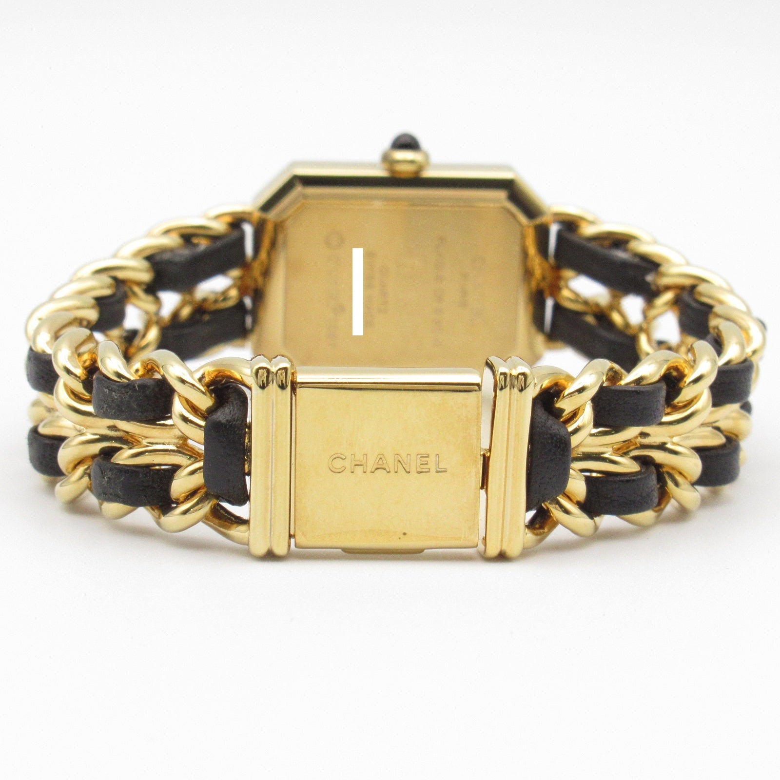 Chanel Premiere M Watch Gold Plated Leather