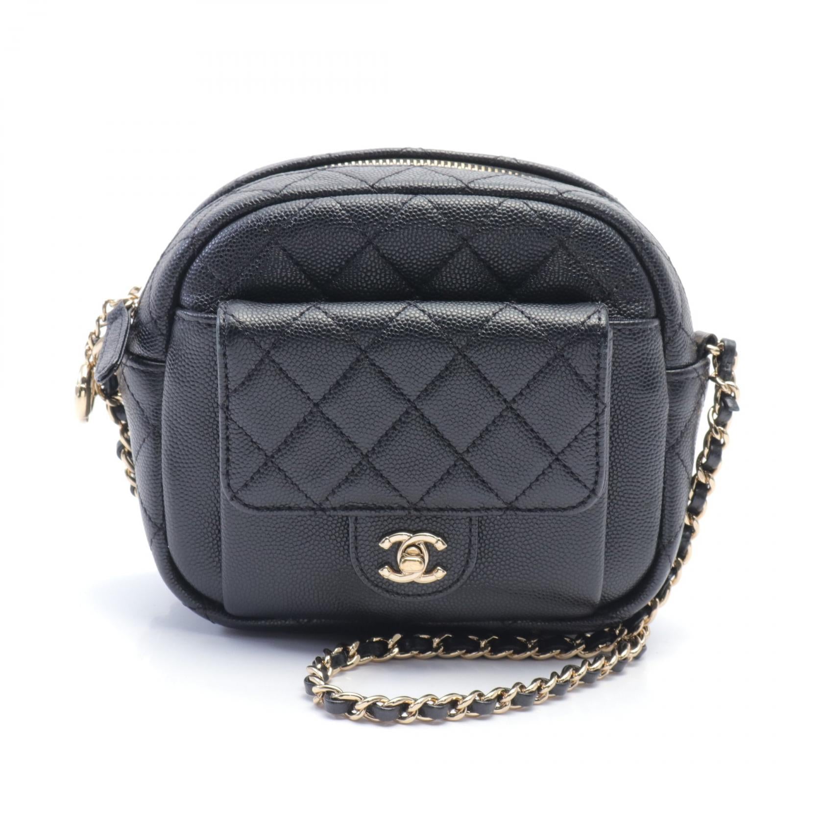 Chanel Caviar Skin Matelasse Shoulder Bag