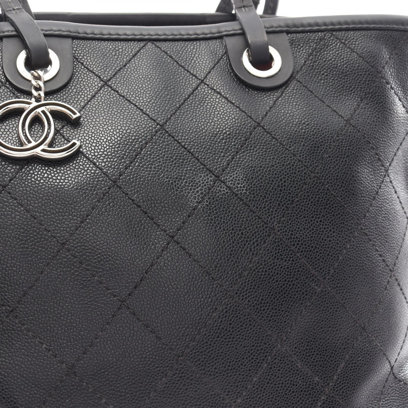 Chanel Caviar Skin On the Road Tote Bag A92211