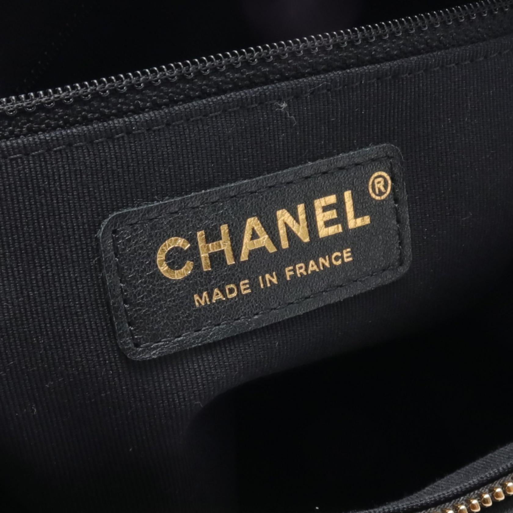 Chanel Leather Shoulder Bag Black