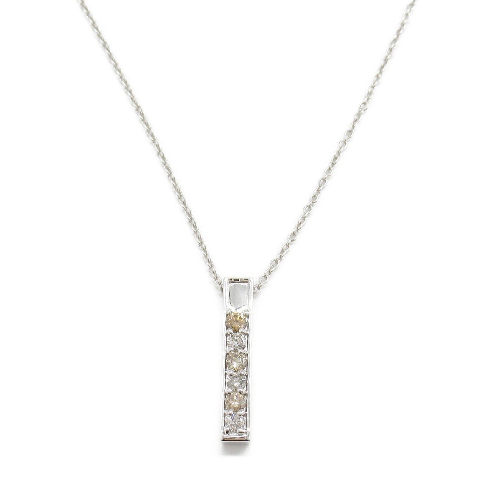 K18WG White Gold Diamond Necklace