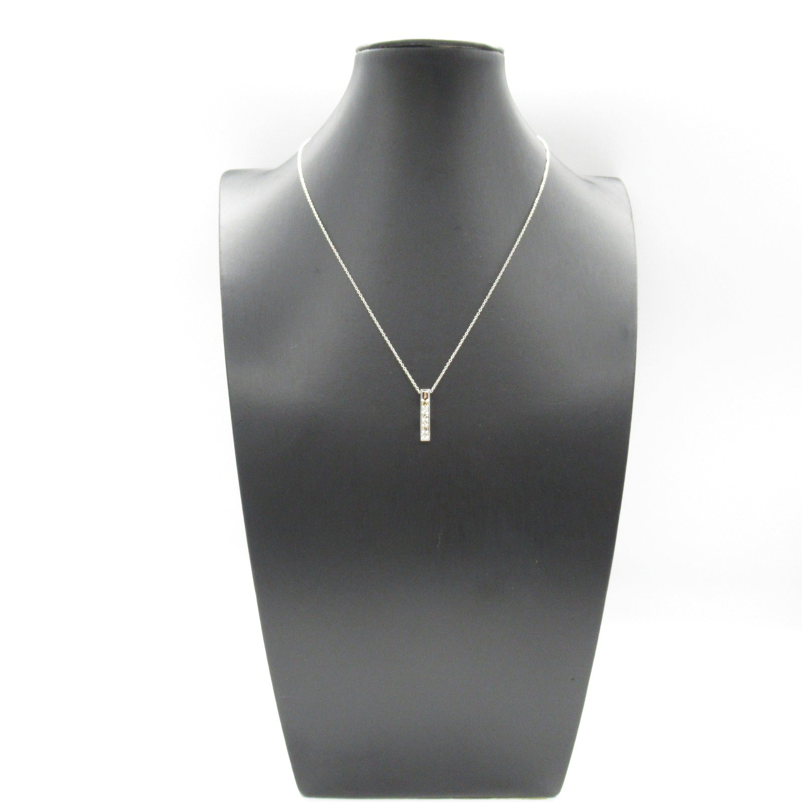 K18WG White Gold Diamond Necklace